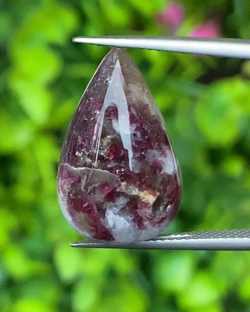 พลอย ทัวร์มารีน (Tourmaline) 11.60 กะรัต (Cts.) อัญมณีมงคลประจําวันเกิด เครื่องประดับพลอย