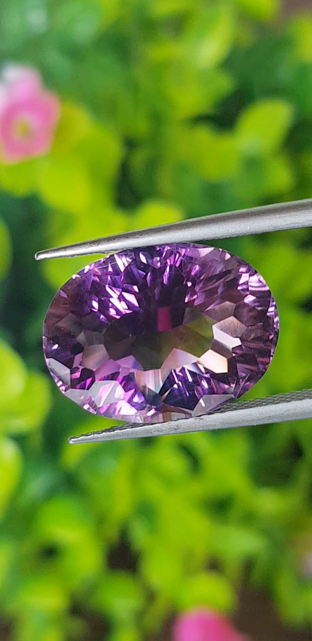 พลอย อเมทิส Amethyst 10.80 กะรัต (Cts.) พลอยแท้ อัญมณีมงคลประจําวันเกิด เครื่องประดับพลอย