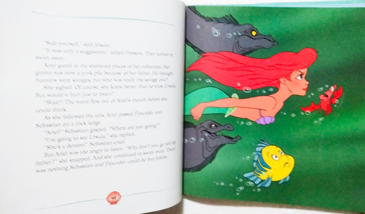 หนังสือนิทานภาพสวย**ปกหลังมีตำหนิตรงสันบนและมีรอยตามภาพ, เจ้าหญิงเงือกน้อย แอเรี่ยล The Little Mermaid