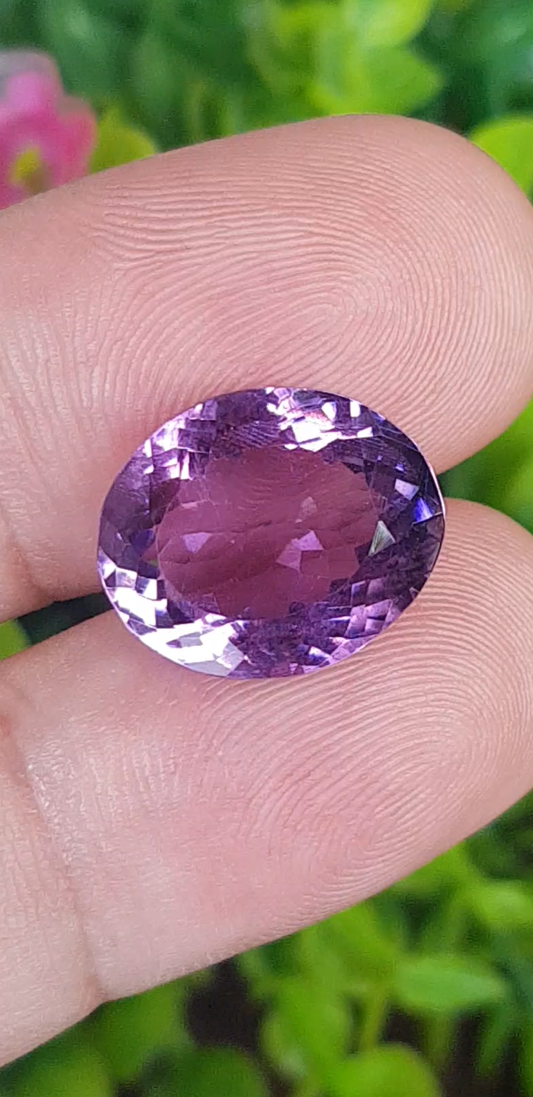 พลอย อเมทิส Amethyst 12.36 กะรัต (Cts.) พลอยแท้ อัญมณีมงคลประจําวันเกิด เครื่องประดับพลอย