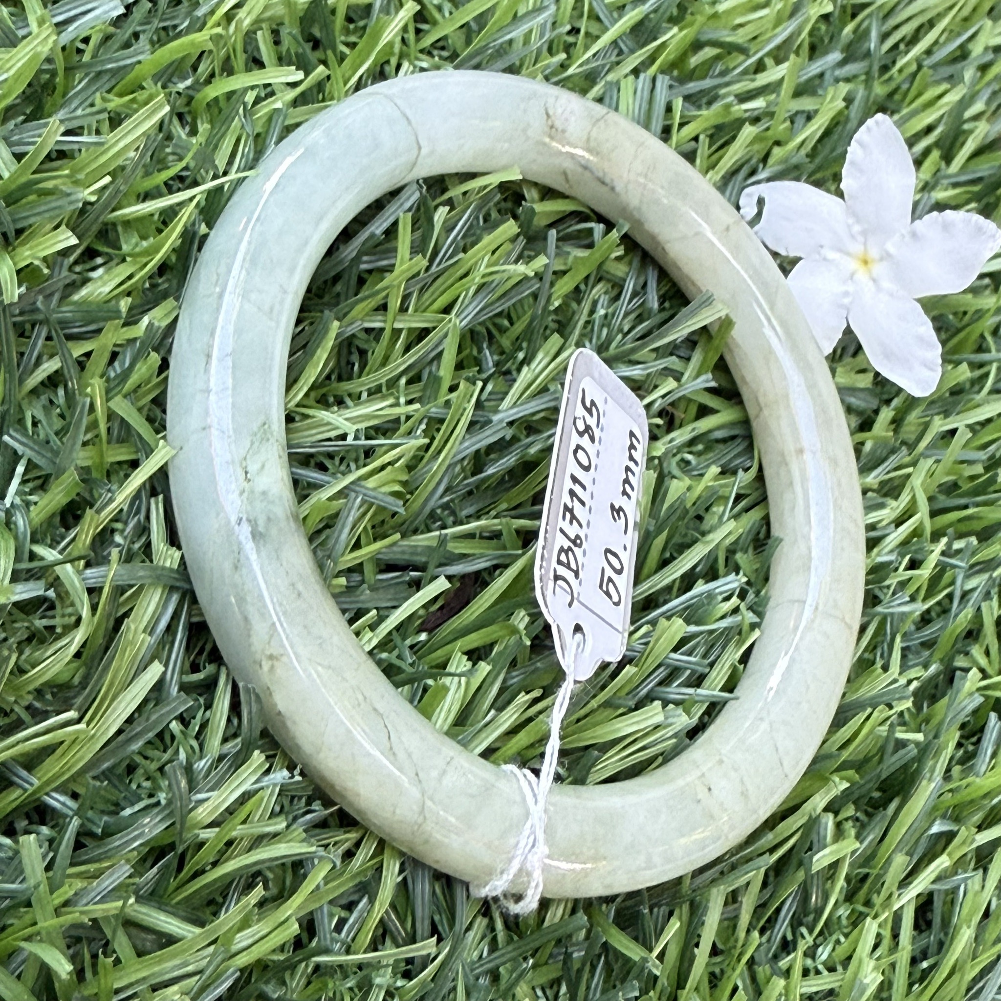 JB6711085 หยก พม่า แท้ Jade กำไลหยก (Jadeite bracelet) พม่า (Myanmar) 50.3 มม.