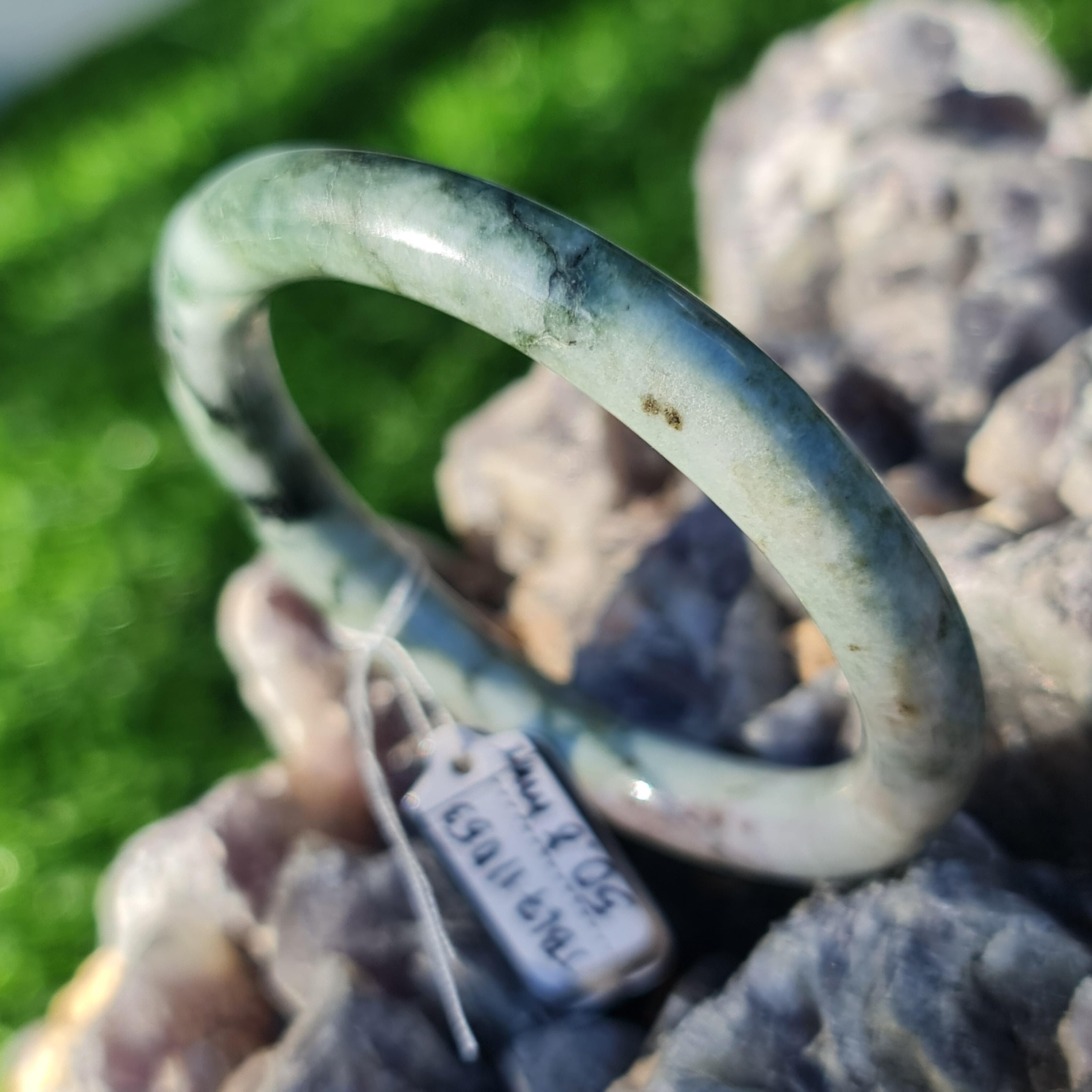 JB6711053 หยก พม่า แท้ Jade กำไลหยก (Jadeite bracelet) พม่า (Myanmar) 50.8 มม.