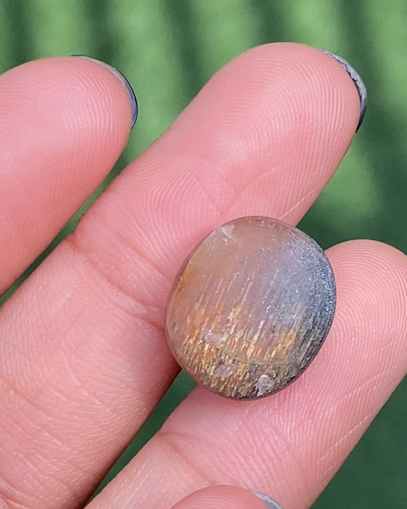 พลอย ซันสโตน Sunstone 12.65 กะรัต (Cts.) พลอยแท้ อัญมณีมงคลประจําวันเกิด เครื่องประดับพลอย