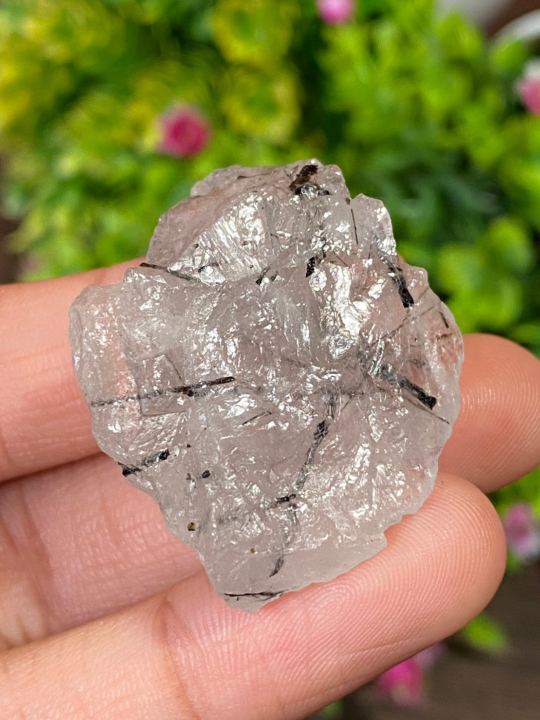 ก้อน ไหมดำ ควอตซ์ แก้วขนเหล็ก Black Rutilated Quartz Rough 83.56 กะรัต Cts. พลอยแท้ อัญมณีมงคลประจําวันเกิด เครื่องประดับพลอย