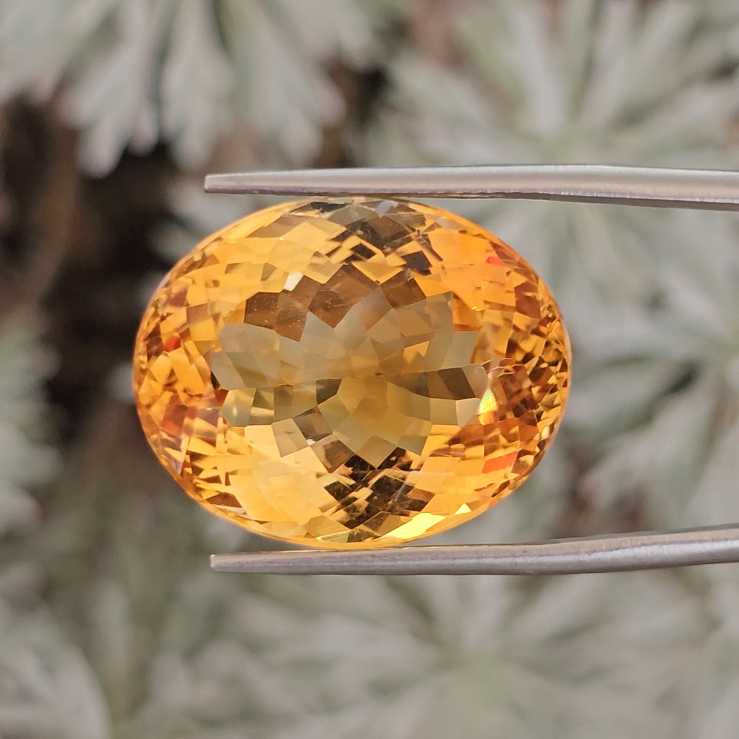พลอย ซิทริน Citrine 32.66 กะรัต (Cts.) พลอยแท้ อัญมณีมงคลประจําวันเกิด เครื่องประดับพลอย
