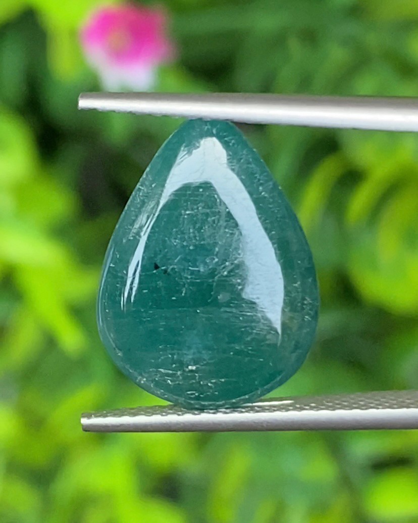 พลอย แกรนดิเดียร์ไรท์ Grandidierite 8.74 กะรัต (Cts.) พร้อมใบเซอร์ พลอยแท้ อัญมณีมงคลประจําวันเกิด เครื่องประดับพลอย