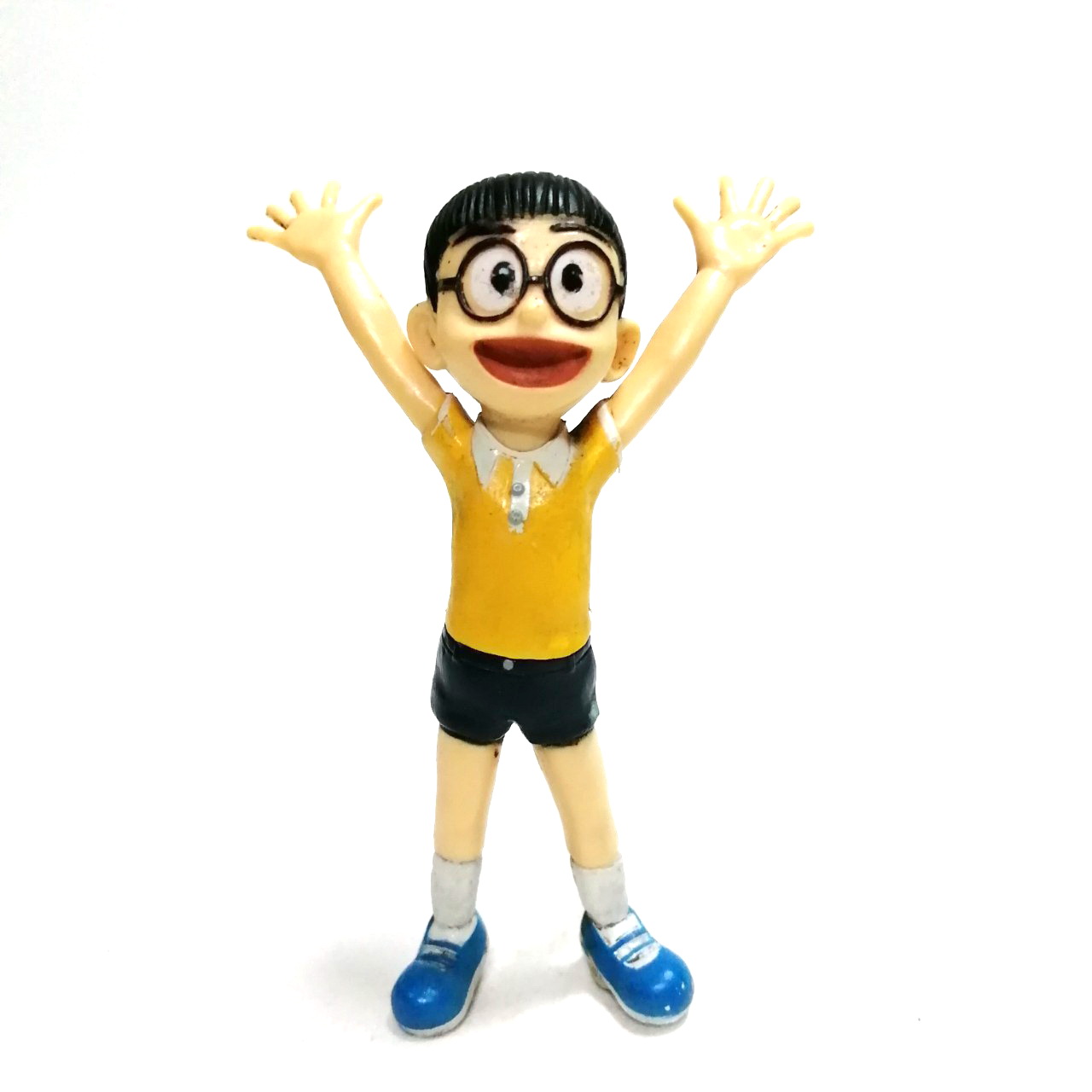 ฟิกเกอร์ยางตัน ท๊อปเปอร์EGV 3.5 -4 นิ้ว โนบิตะ จาก doraemon stand by meไม่มีฝาและแก้วน้ำ ***มีเฉพาะฟิกเกอร์เดือยหักไม่มีฐานตัวเปลือย มีตำหนิตามภาพ