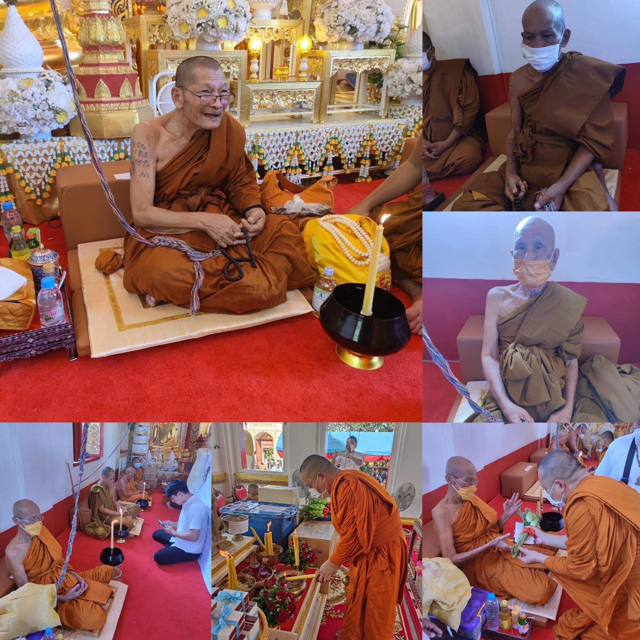 พระยมกปาฎิหาริย์ รายการพิเศษ เนื้อบรอนซ์ชุบทองหลังชุบซาตินลงยาแดง