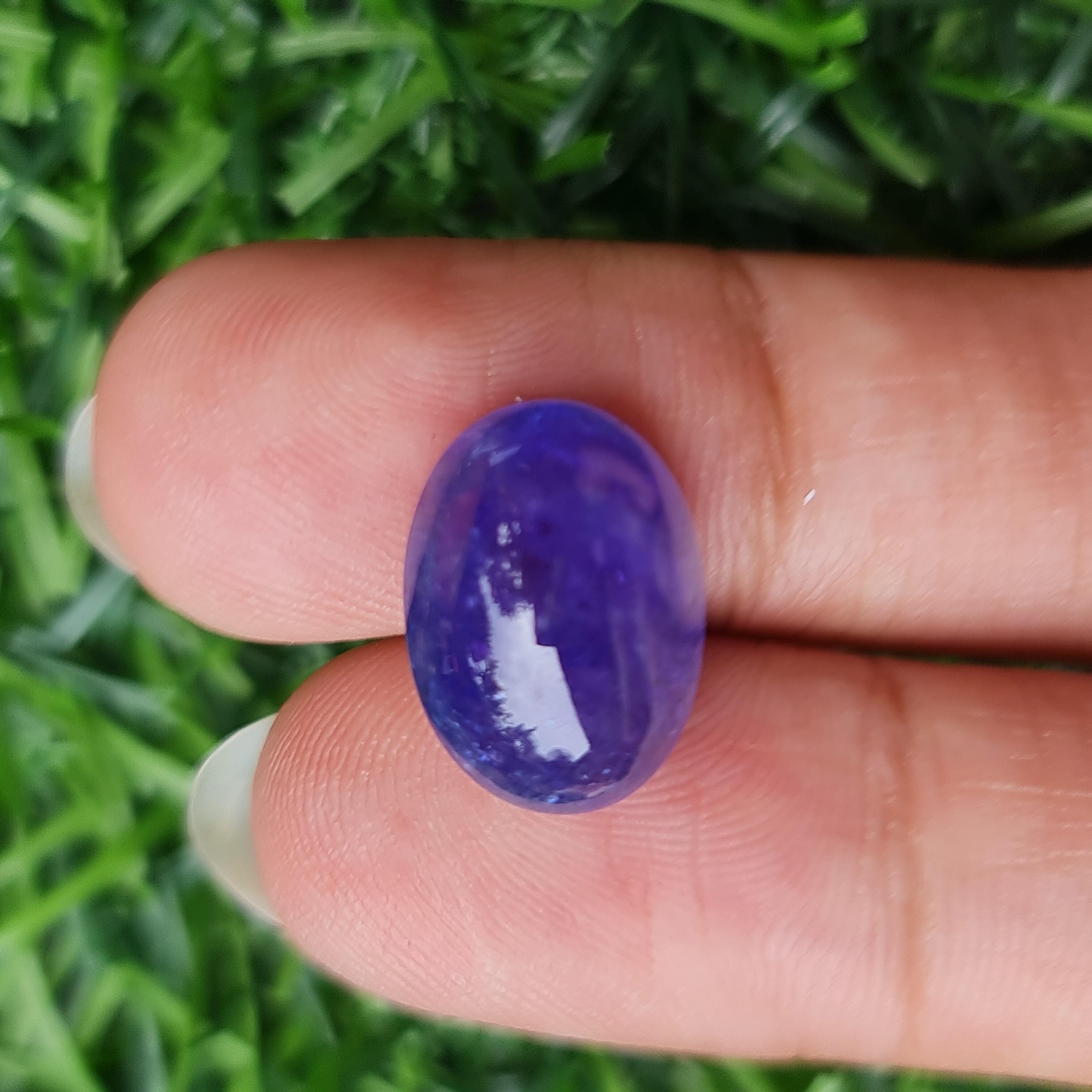 พลอย แทนซาไนท์ Tanzanite 10.53 กะรัต (Cts.) พลอยแท้ อัญมณีมงคลประจําวันเกิด เครื่องประดับพลอย