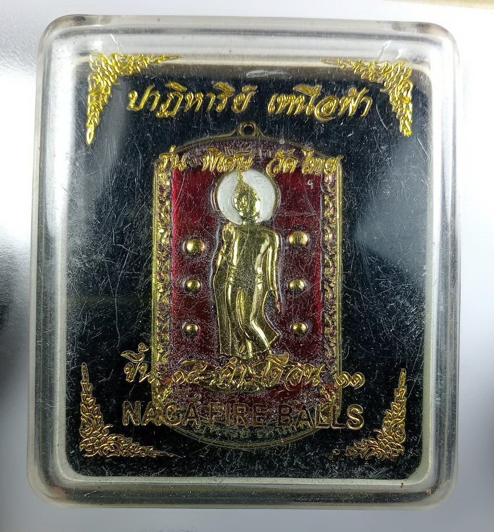 ก881 เหรียญบั้งไฟพญานาค ปาฏิหาริย์เหนือฟ้า วัดไทย (ถ้ำพญานาค) จ.หนองคาย ปี2553