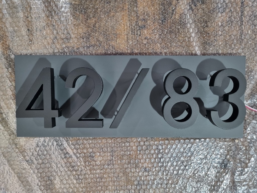 #ป้ายบ้านเลขที่ไฟออกหลัง