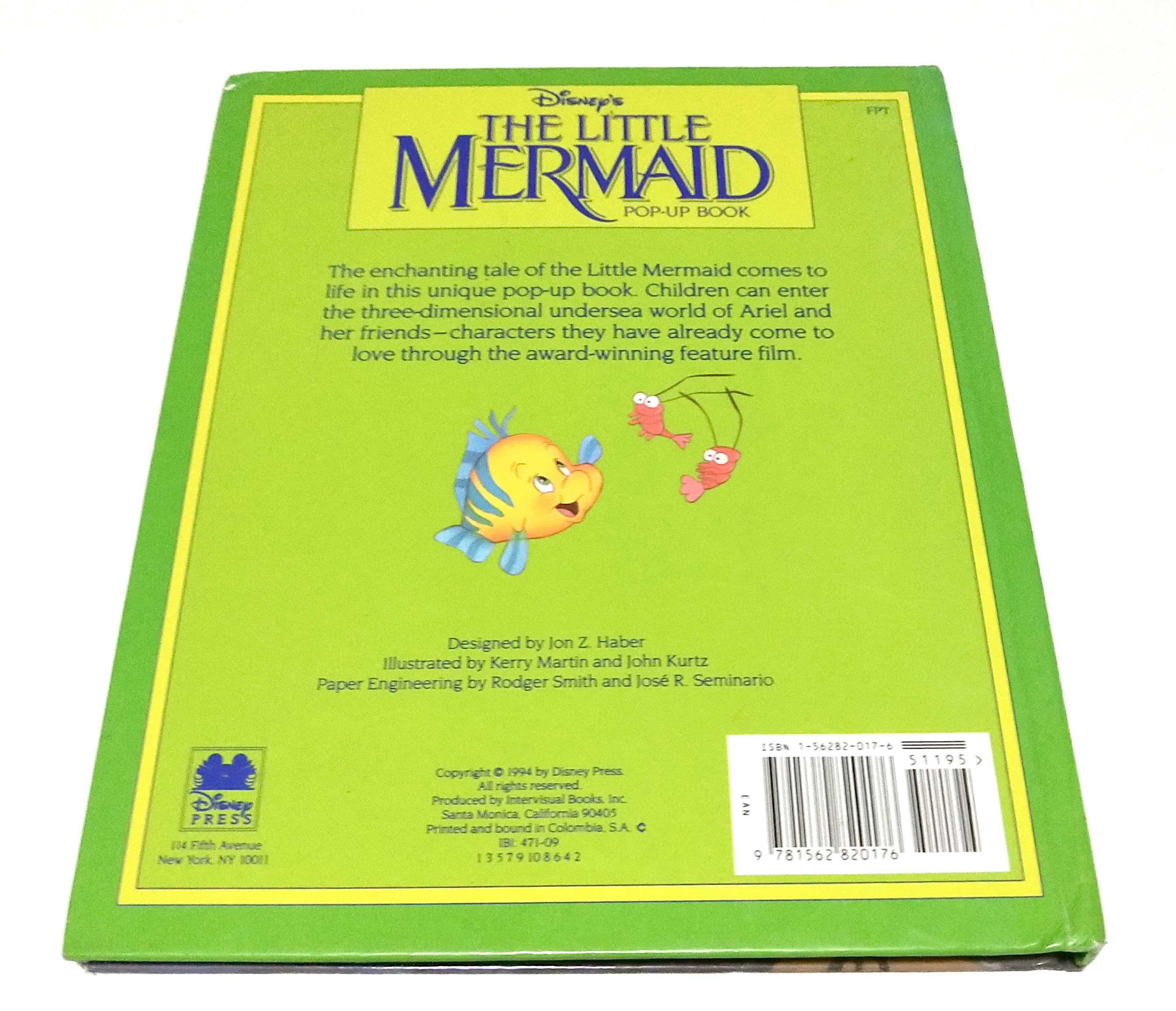 หนังสือนิทานฉบับภาษาอังกฤษปกแข็ง *** มีตำหนิ ตามภาพ - ป๊อบอัพ เดอะลิตเติ้ลเมอเมด แอเรี่ยล, The Little Mermaid Pop Up book, Ariel