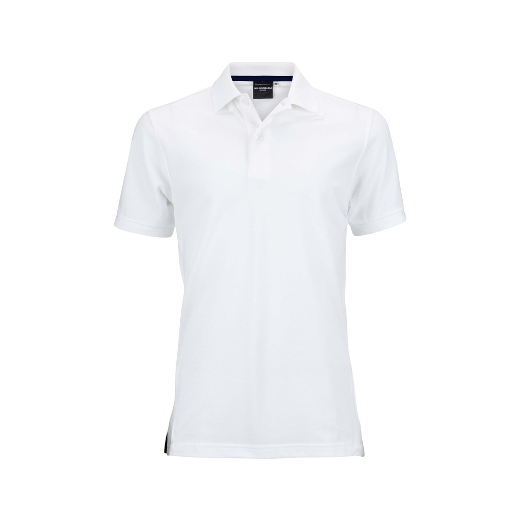 No Problem Noproblem ยอดขาย No.1 รับประกัน ไม่ย้วย ไม่ยืด ผ้านุ่ม เสื้อโปโล ชาย สีขาว