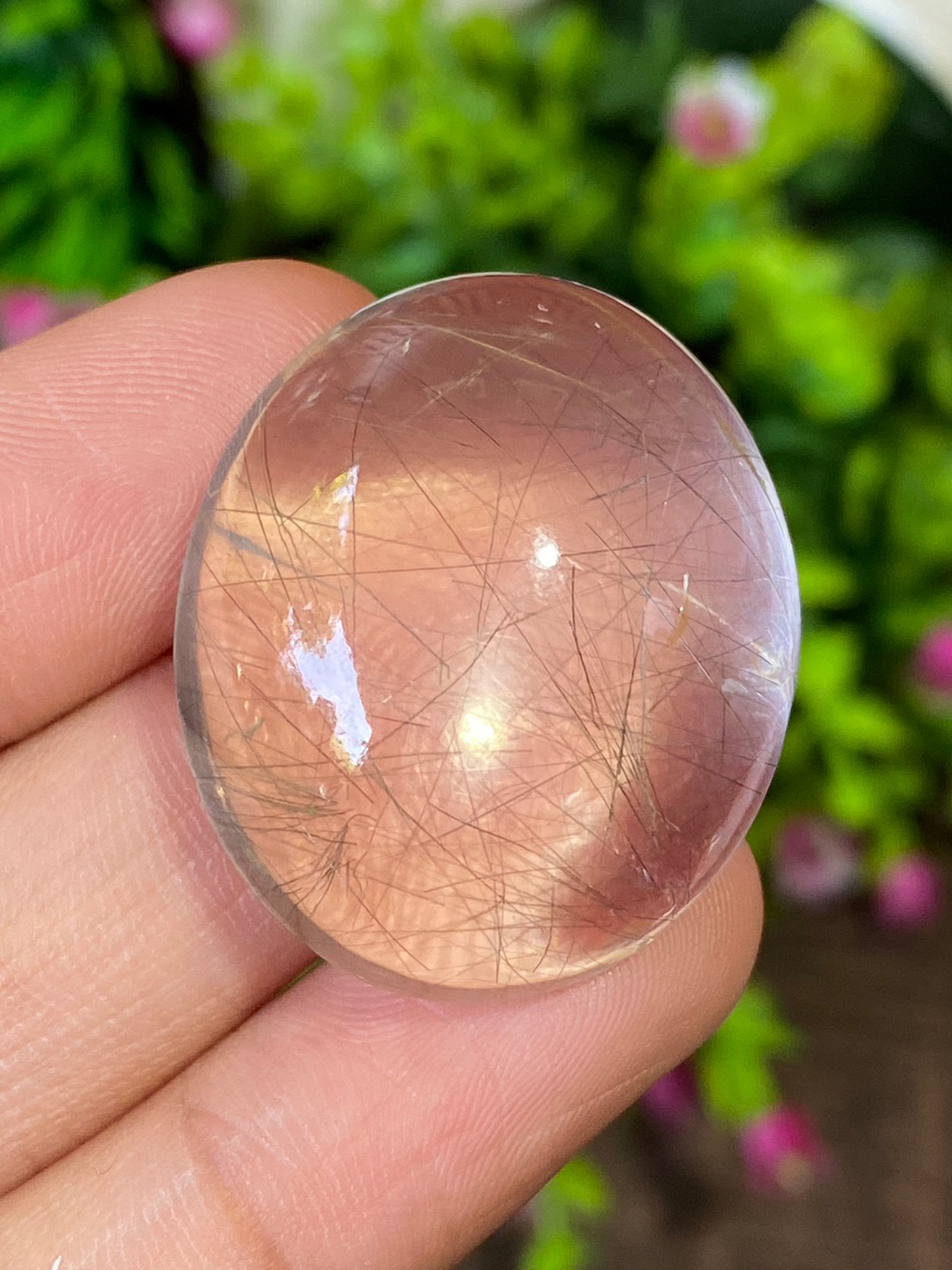 ไหมทอง ควอตซ์ Yellow Rutilated Quartz 86.82 กะรัต Cts. พลอยแท้ อัญมณีมงคลประจําวันเกิด เครื่องประดับพลอย