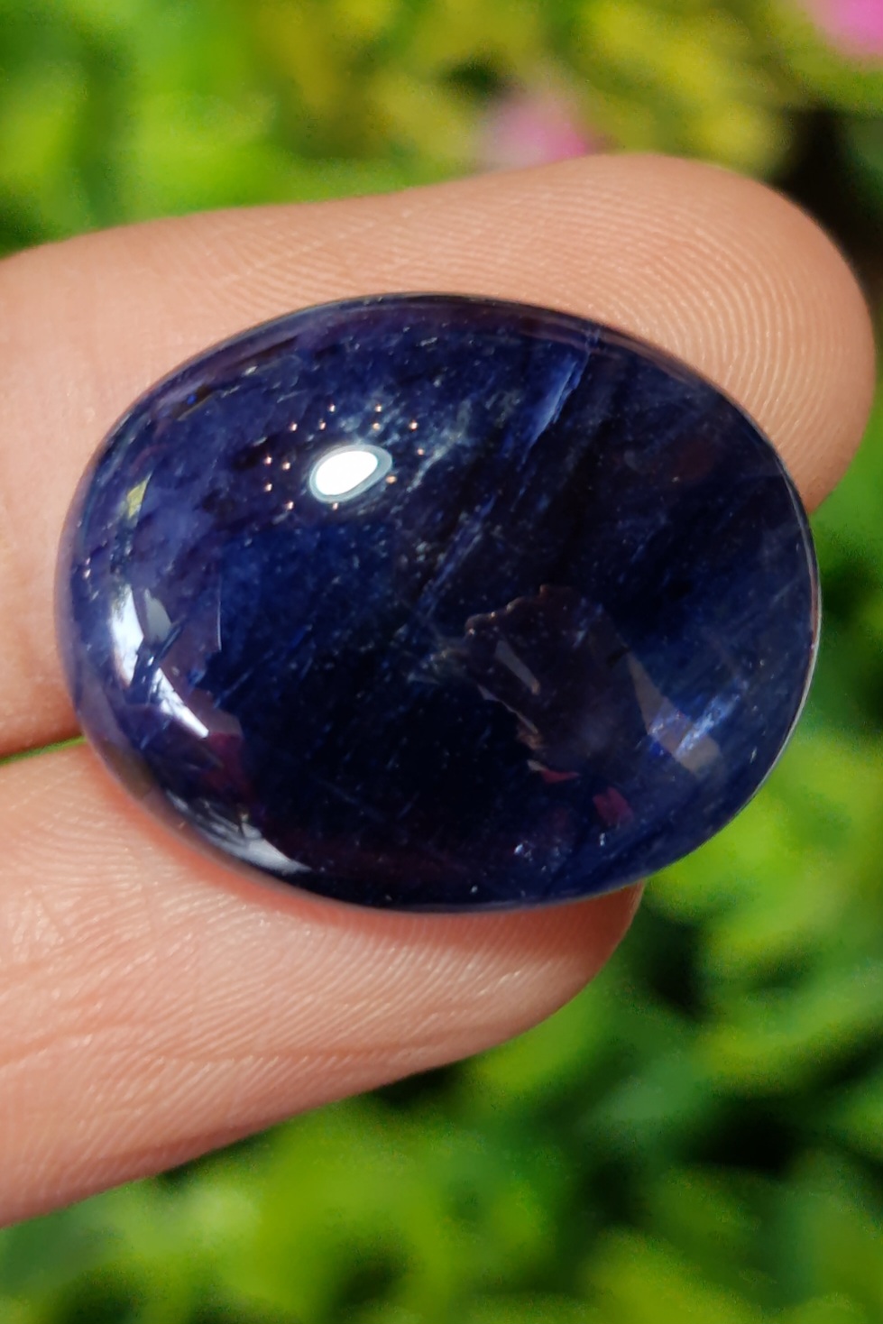 พลอย ไพลิน Blue Sapphire 39.24 กะรัต (Cts.) ดิบ (Unheated) พลอยแท้ อัญมณีมงคลประจําวันเกิด เครื่องประดับพลอย