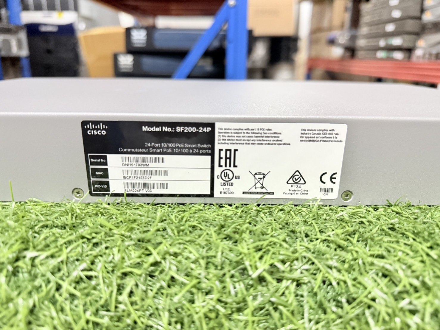 Switch Cisco SF200-24 24 Port 10/100 POE