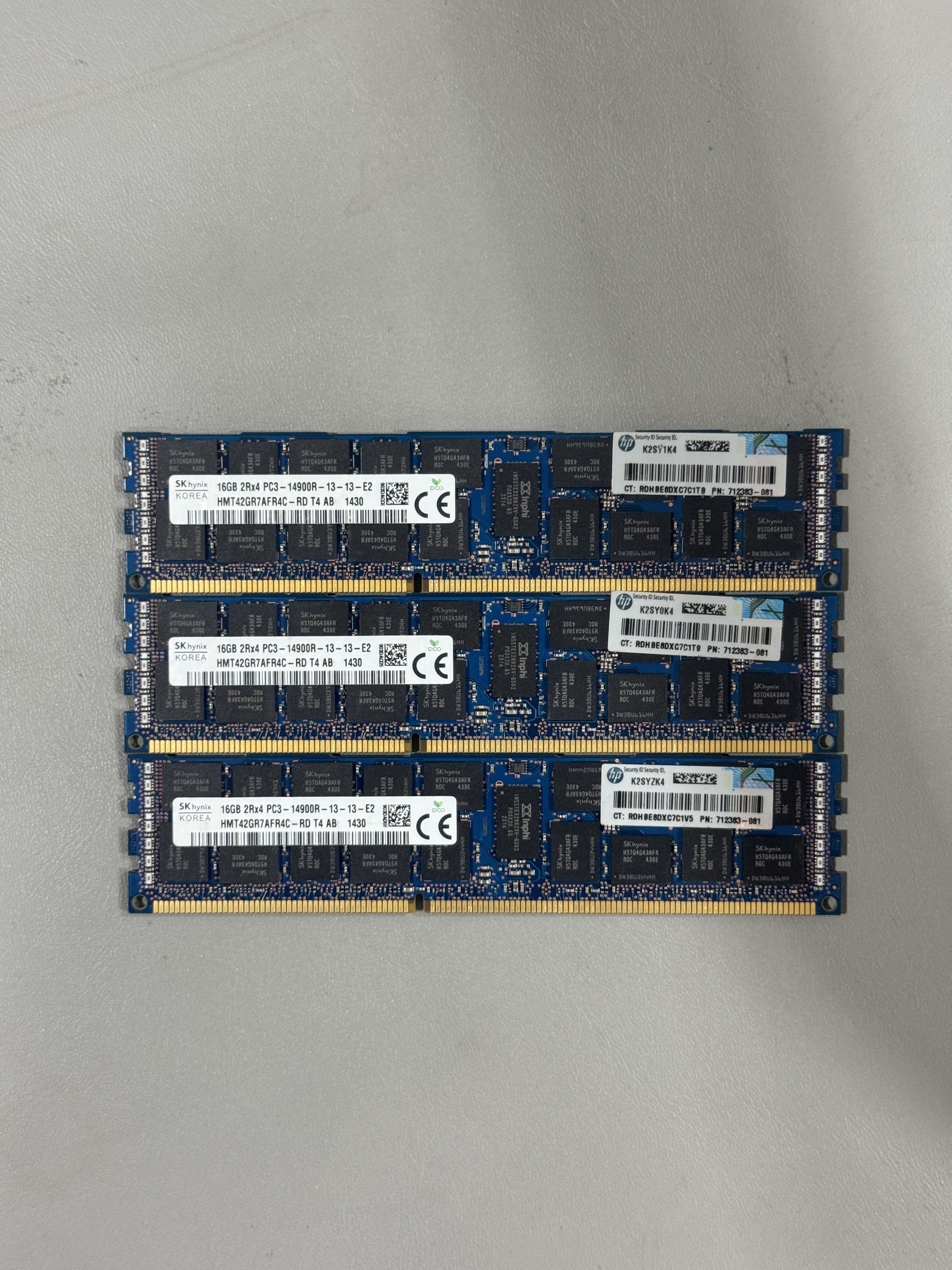 Ram Server Skhynix 16GB 2Rx4 PC3-14900R มี 10 ตัว