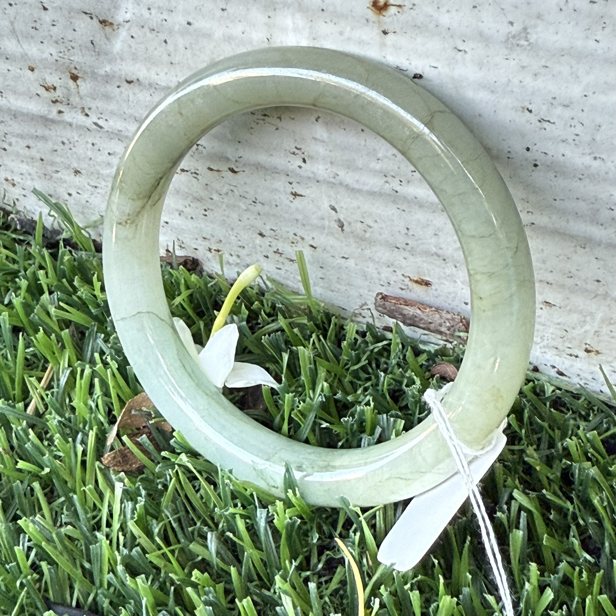 JB6711085 หยก พม่า แท้ Jade กำไลหยก (Jadeite bracelet) พม่า (Myanmar) 50.3 มม.