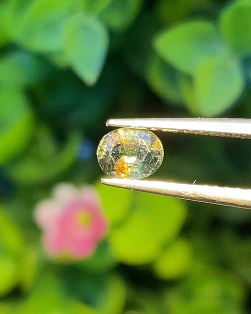 พลอย อเล็กซานไดร์ (Natural Alexandrite Chrysoberyl) เจ้าสามสี 0.46 กะรัต (Cts.) พร้อมใบเซอร์ พลอยแท้ อัญมณีมงคลประจําวันเกิด เครื่องประดับพลอย