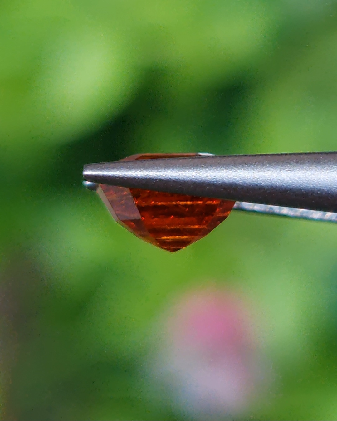 พลอย สเปสซาร์ไทต์ Spessartite Garnet 1.18 กะรัต Cts. พลอยแท้ อัญมณีมงคลประจําวันเกิด เครื่องประดับพลอย