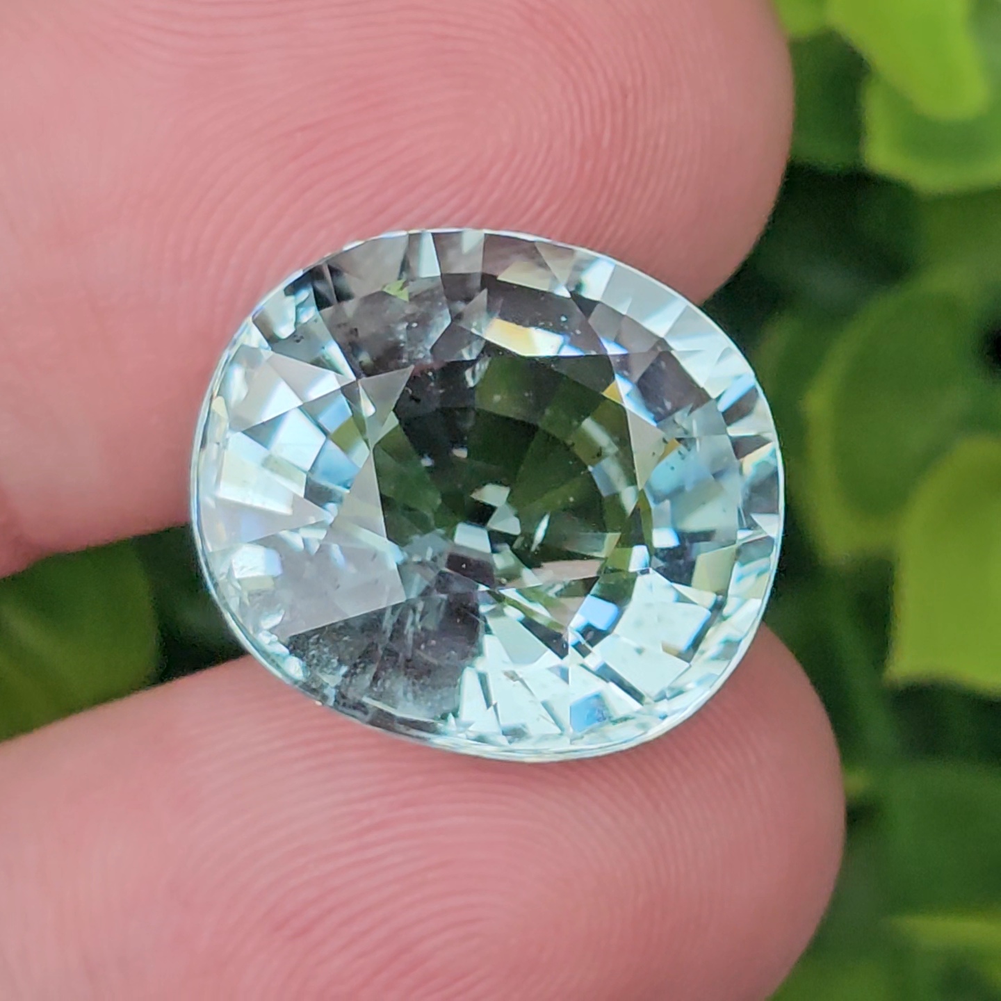 พลอย อความารีน Aquamarine 18.39 กะรัต (Cts.) พลอยแท้ อัญมณีมงคลประจําวันเกิด เครื่องประดับพลอย