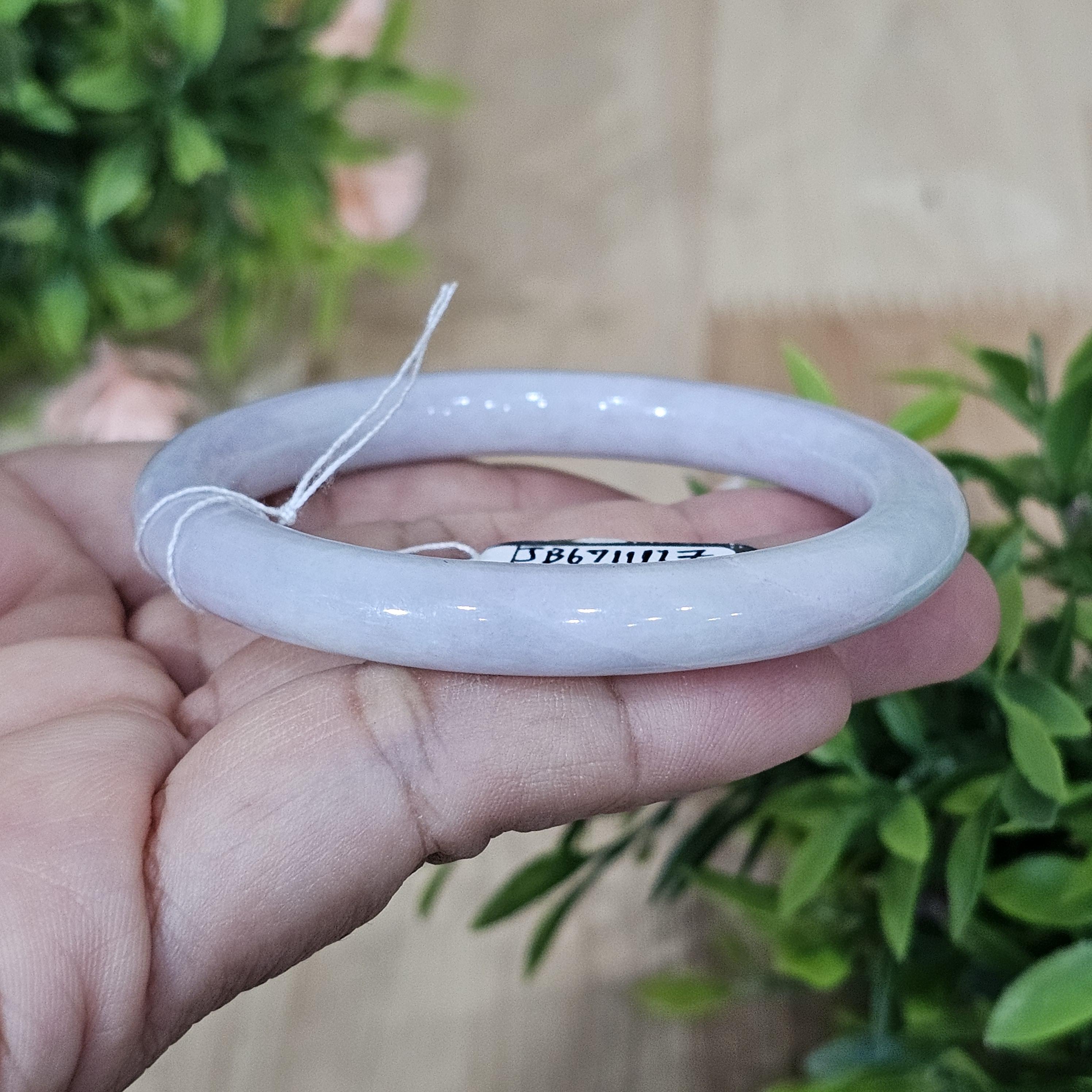 JB6711117 หยก พม่า แท้ Jade กำไลหยก 51.1 มม. (Jadeite bracelet) พม่า (Myanmar)