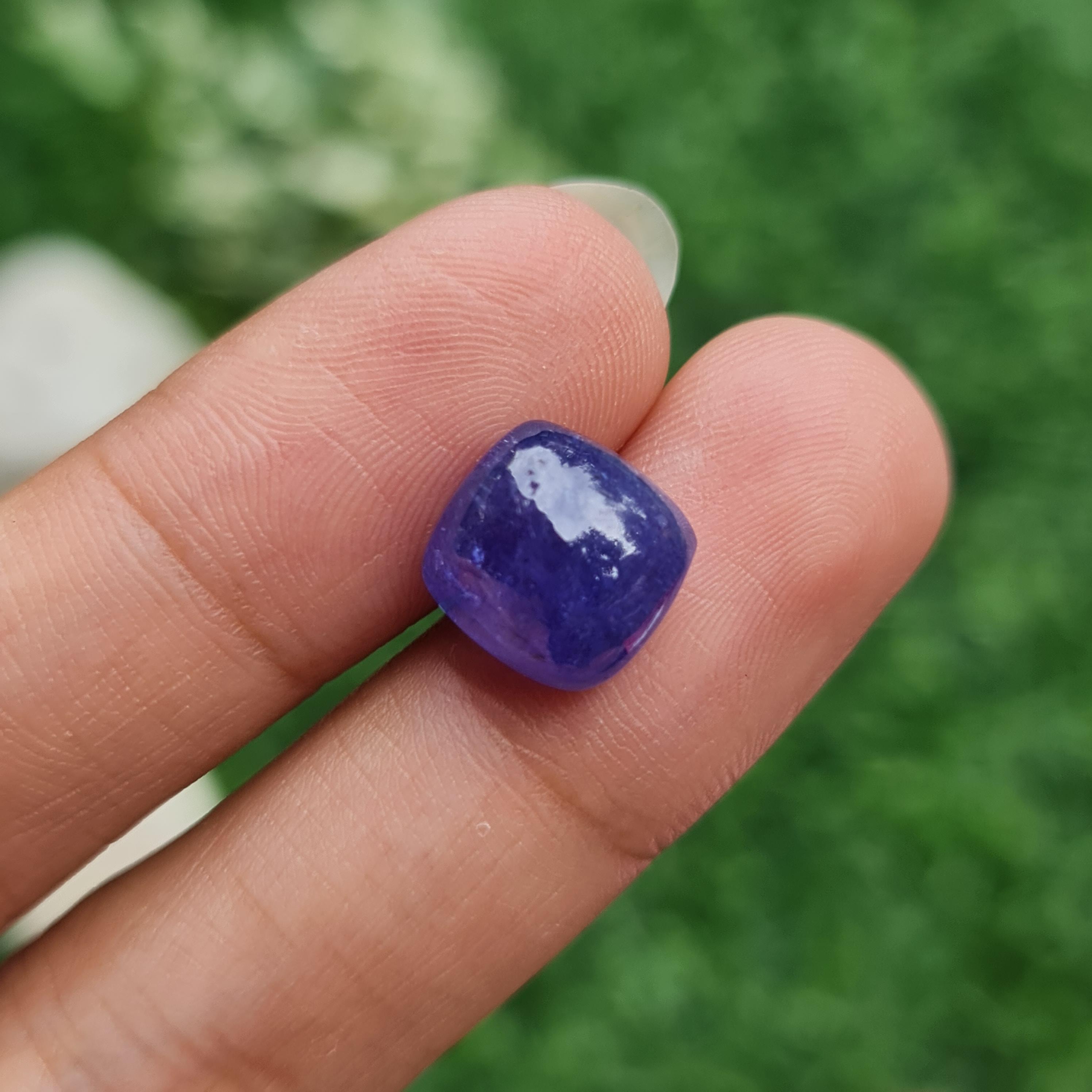 พลอย แทนซาไนท์ Tanzanite 7.59 กะรัต (Cts.) พลอยแท้ อัญมณีมงคลประจําวันเกิด เครื่องประดับพลอย