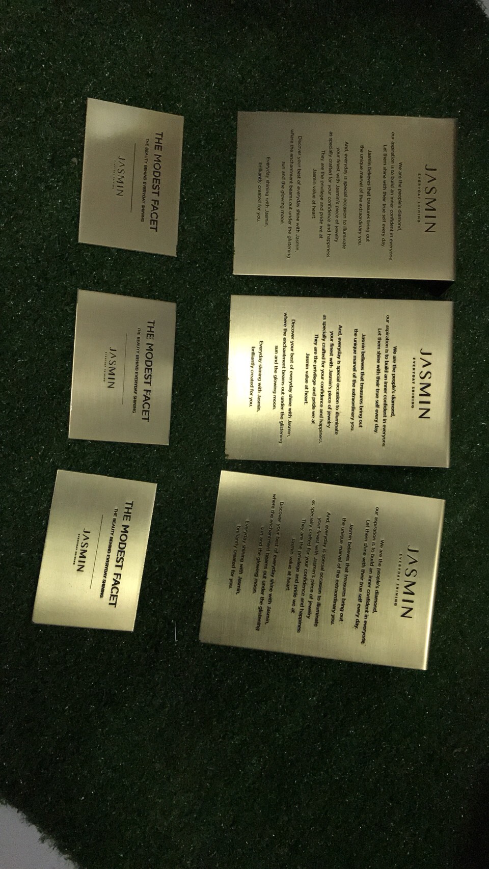 ป้ายเนมเพลทกัดกรด #JASMIN