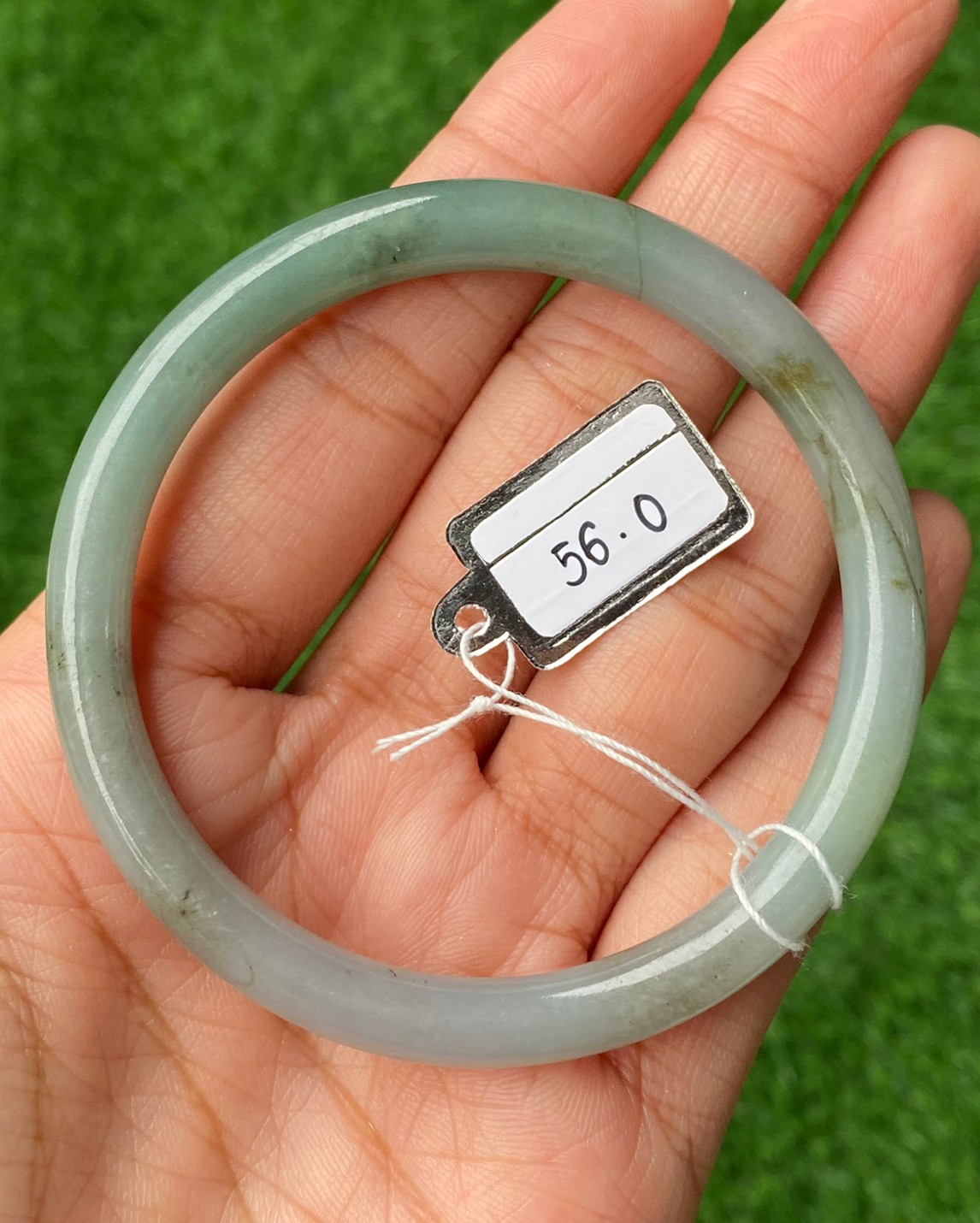 JB56030 หยก พม่า แท้ Jade กำไลหยก 56.00 มม. (Jadeite bracelet) พม่า (Myanmar)