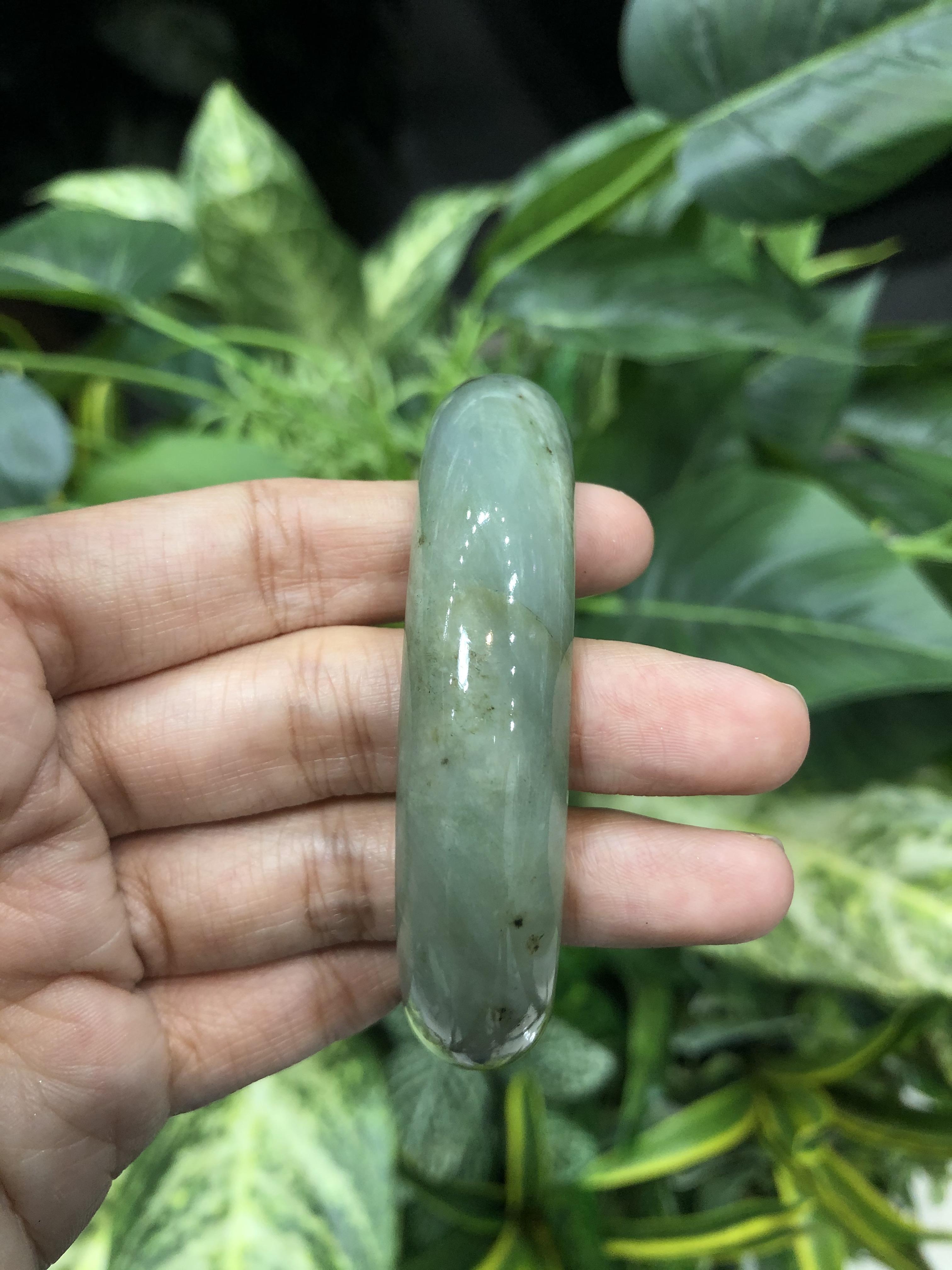 J05C0113 หยก พม่า แท้ Jade กำไลหยก 58 มม (Jade bracelet) พม่า (Myanmar)