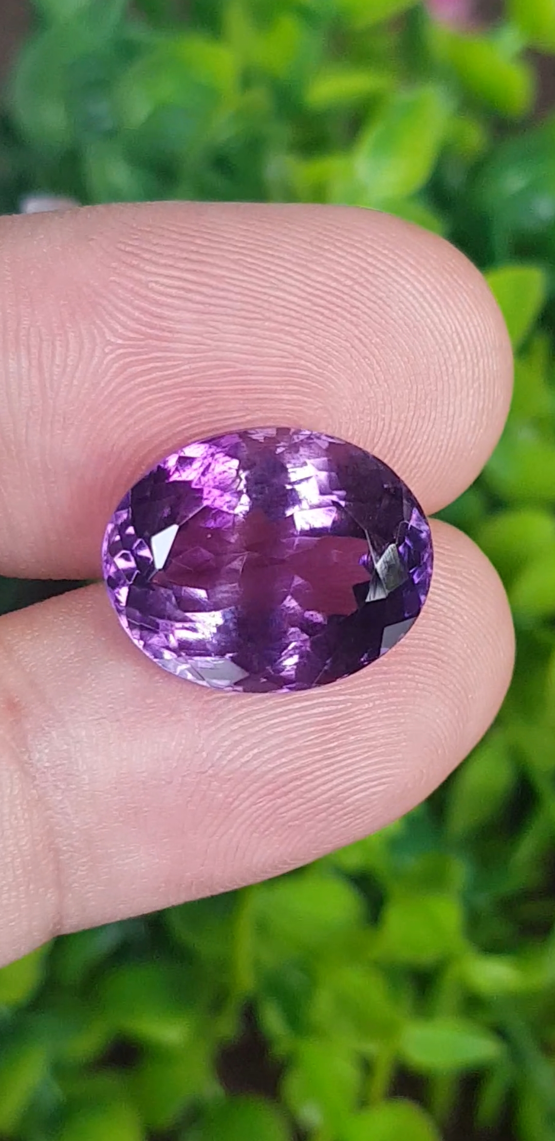 พลอย อเมทิส Amethyst 11.36 กะรัต (Cts.) พลอยแท้ อัญมณีมงคลประจําวันเกิด เครื่องประดับพลอย