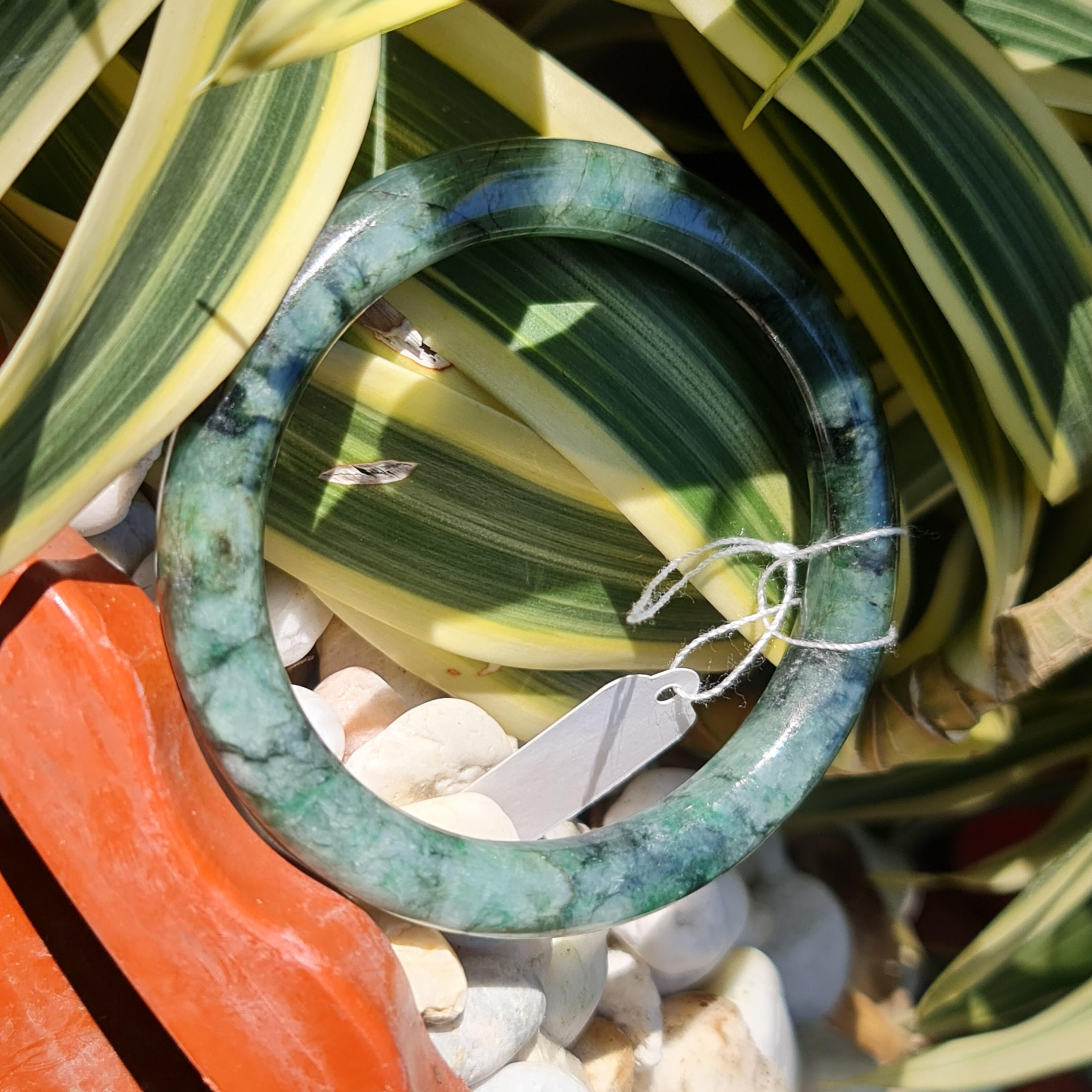 JB6711128 หยก พม่า แท้ Jade กำไลหยก (Jadeite bracelet) พม่า (Myanmar) 50.9 มม.