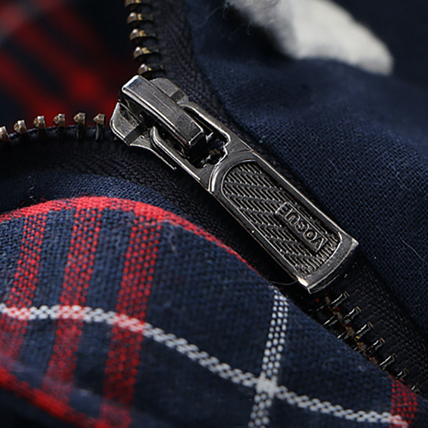 เสื้อโค้ทกันหนาวแฟชั่นญี่ปุ่น ฮู้ดแต่งเฟอร์ ปักลายสไตล์วินเทจ (12206LM)