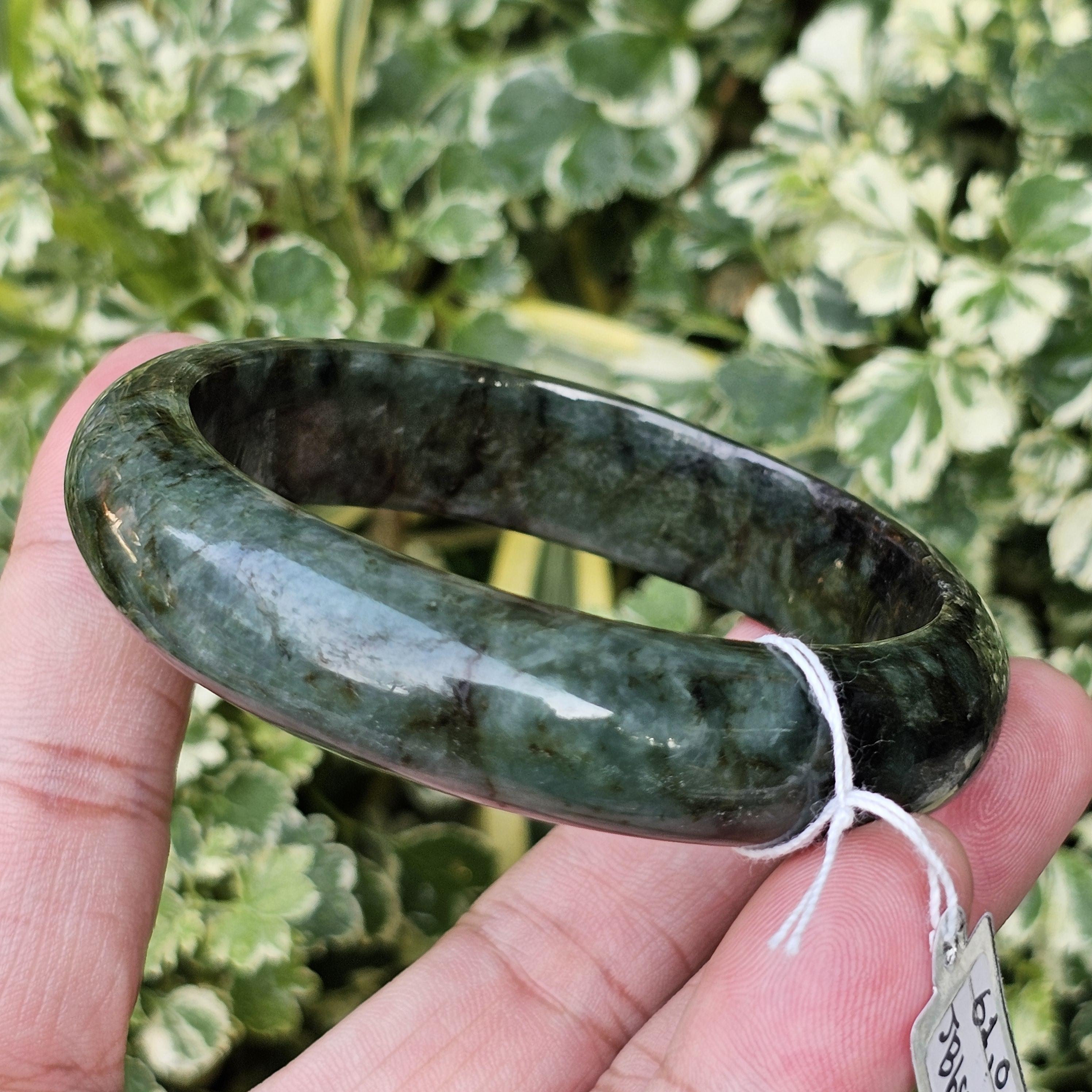 JB6804038 หยก พม่า แท้ Jade กำไลหยก 61.0 มม. (Jadeite bracelet) พม่า (Myanmar)