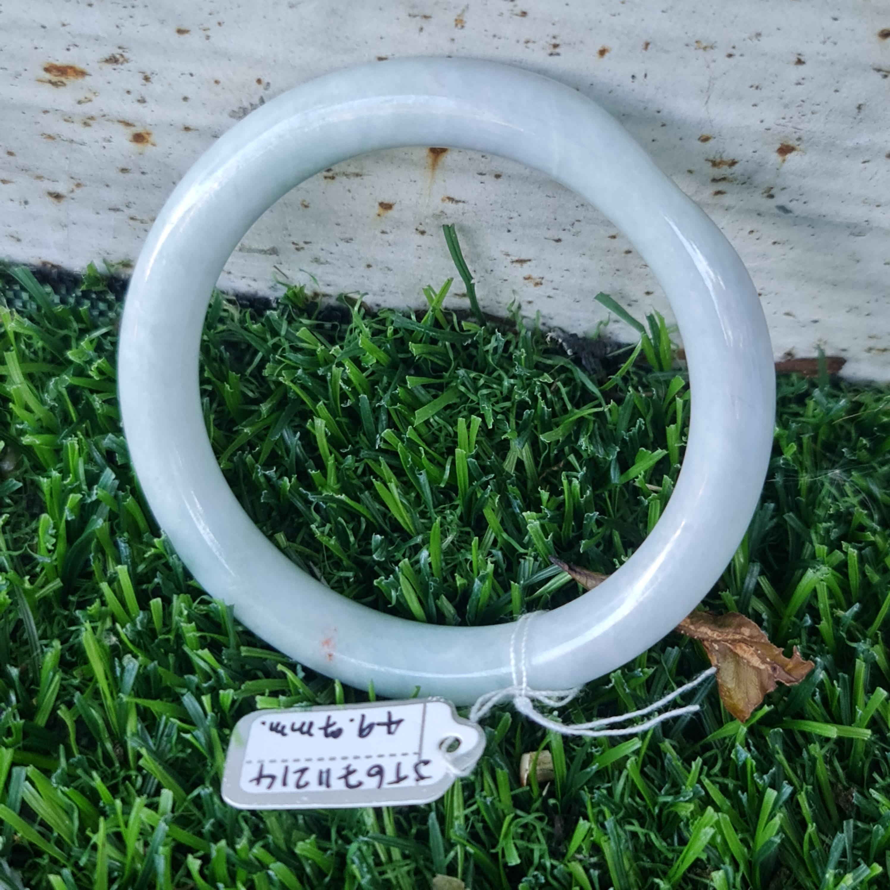 JT6711214 หยก พม่า แท้ Jade กำไลหยก 49.7 มม. (Jadeite bracelet) พม่า (Myanmar)