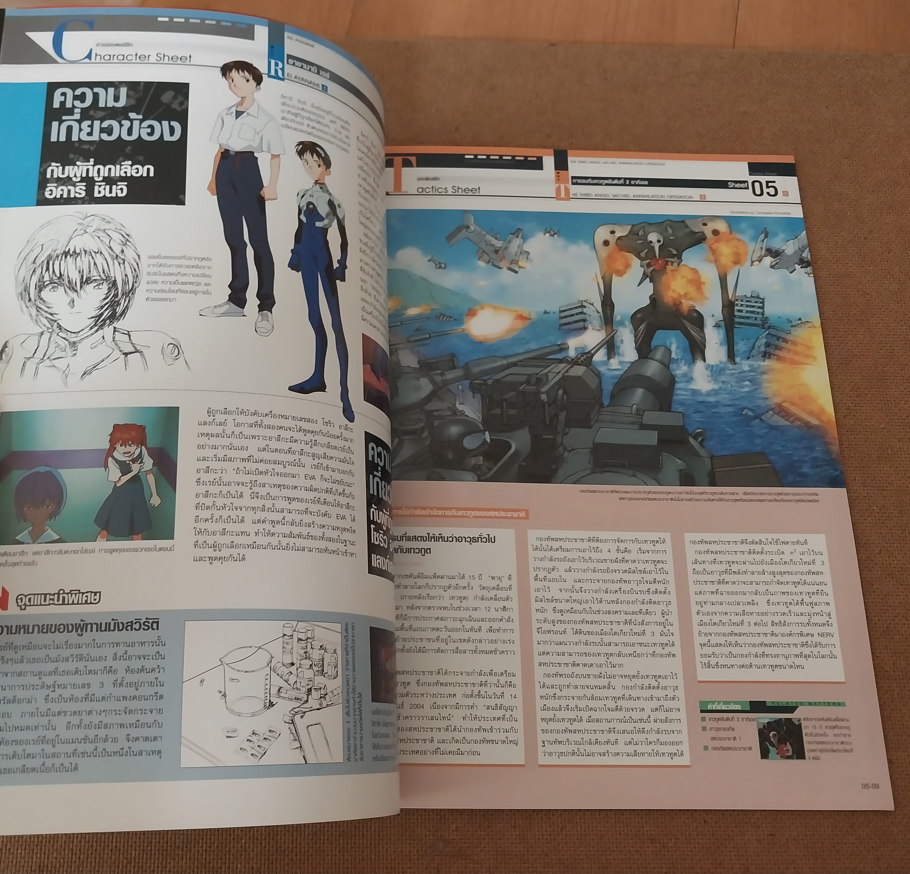 สารานุกรม สำหรับแฟนพันธุ์แท้อีวานเกเลี่ยน พิมพ์ 4 สีสวยงาม ตลอดทั้งเล่ม ฉบับที่ 5, Evangelion chronicle