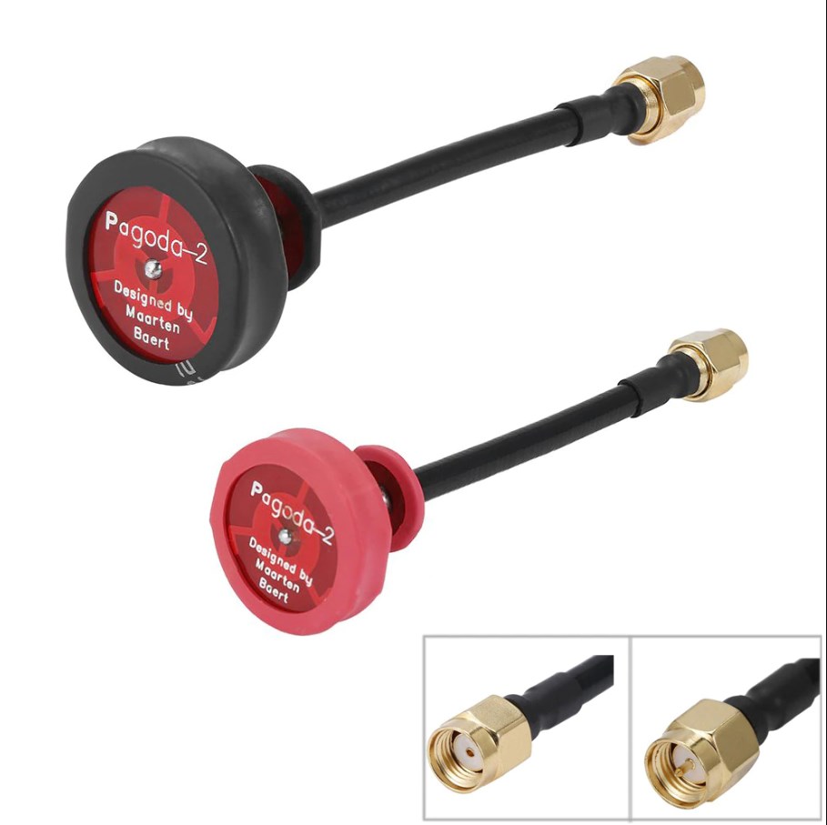Pagoda 2 Antenna RHCP (ขั้วเมีย รูเกลียวใน) สายอากาศ FPV 5.8GHz ยอดนิยม ราคาต่อ 1 ชิ้น Pagoda2