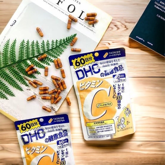 5 PV. DHC Vitamin C วิตามินซี 60 วัน 120 แคปซูล พร้อมส่ง!ทั่วประเทศไทยจ้า