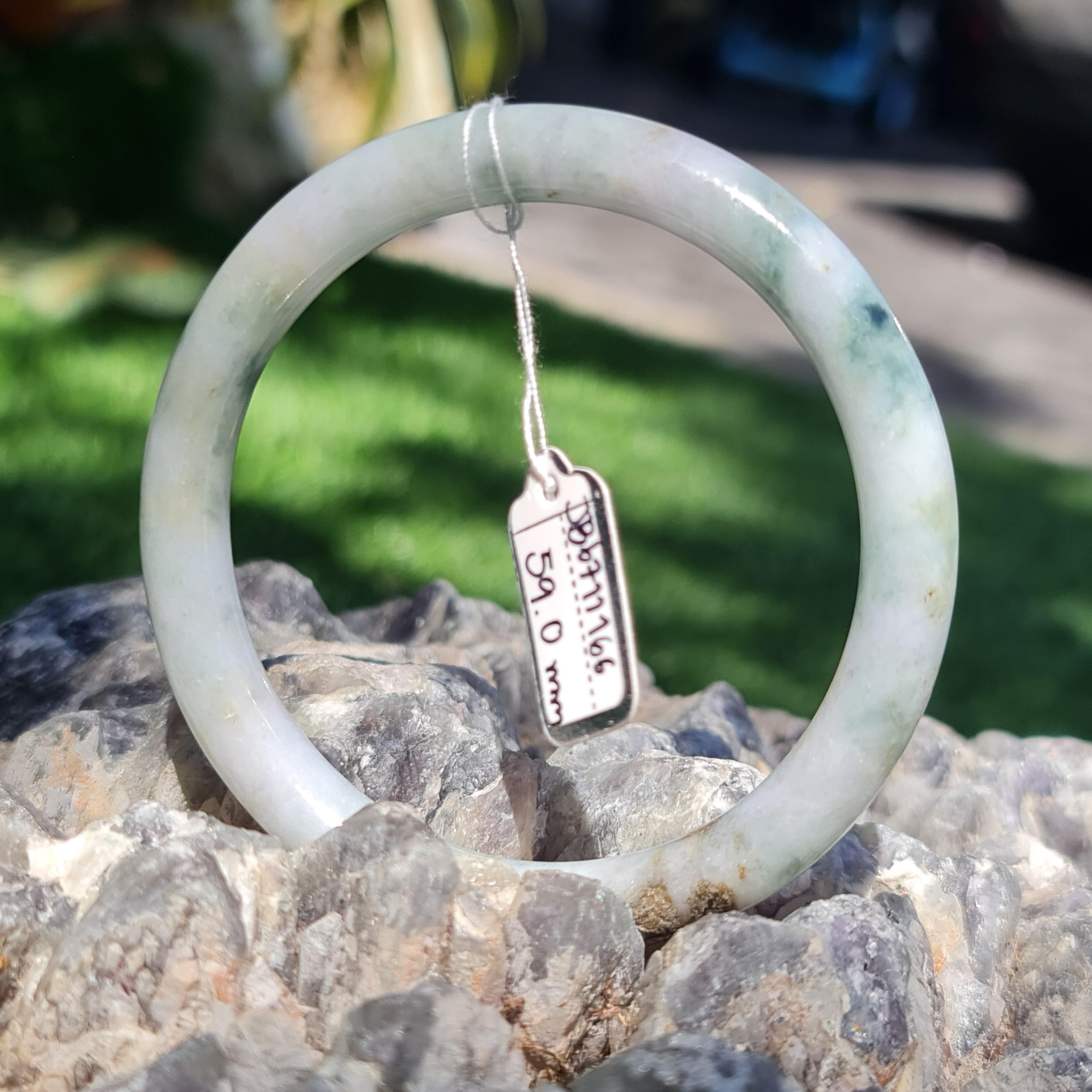 JB6711166 หยก พม่า แท้ Jade กำไลหยก 59.0 มม. (Jadeite bracelet) พม่า (Myanmar)