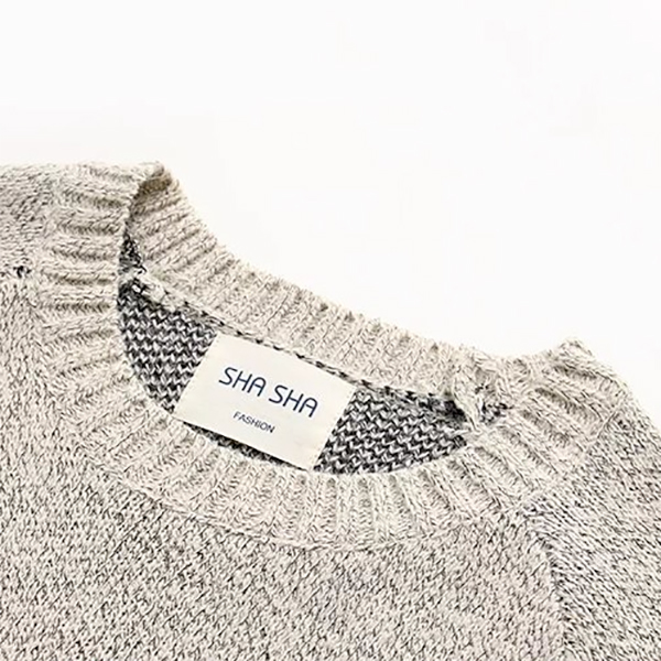 เสื้อไหมพรมกึ่งวูลผ้าหนานุ่ม แต่งลายนกฮูกแบบนูนน่ารัก (11705LM)