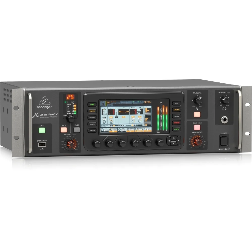 Behringer X32 Rack มิกเซอร์ดิจิตอลแร็ค 40 อินพุต 25 บัส ช่องเสียบไมค์ที่ตัว 16 ช่อง