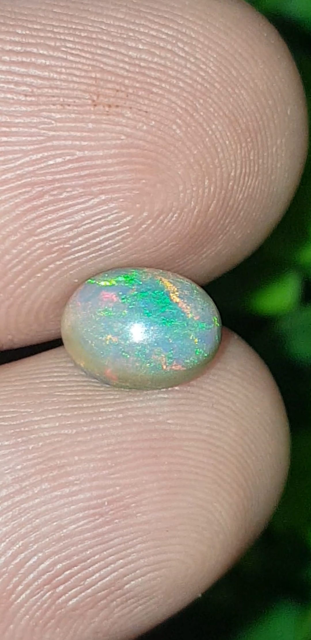 พลอย โอปอล Opal 1.24 กะรัต (Cts.) พลอยแท้ อัญมณีมงคลประจําวันเกิด เครื่องประดับพลอย