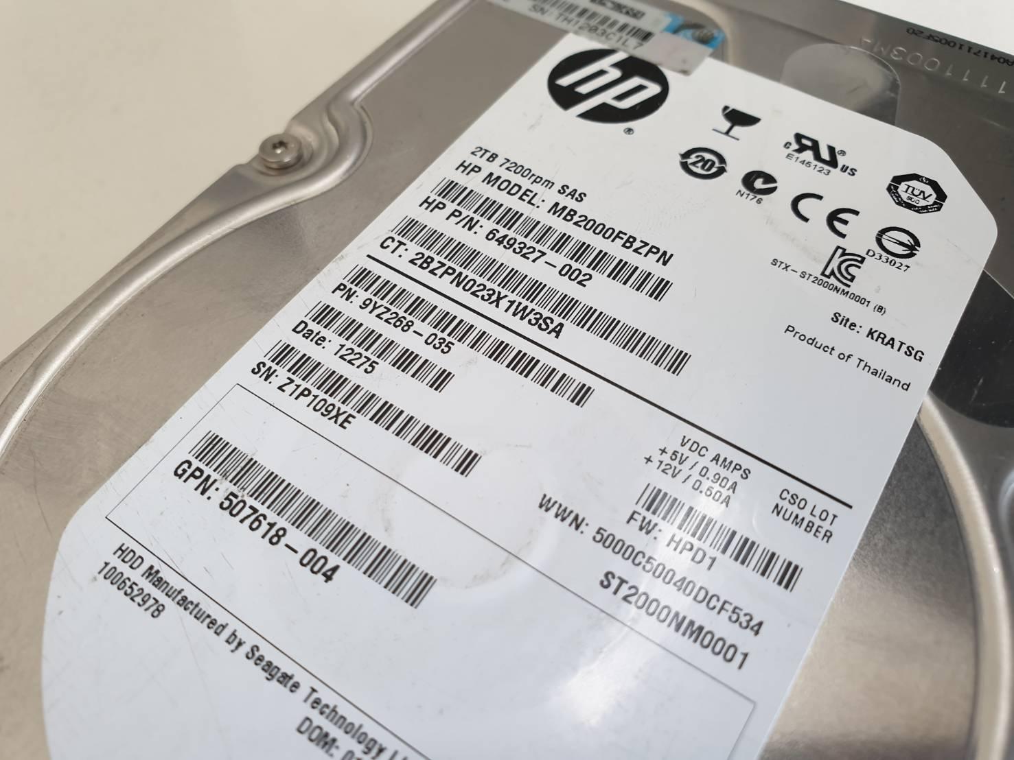 HP SAS 2 TB 507613-002
