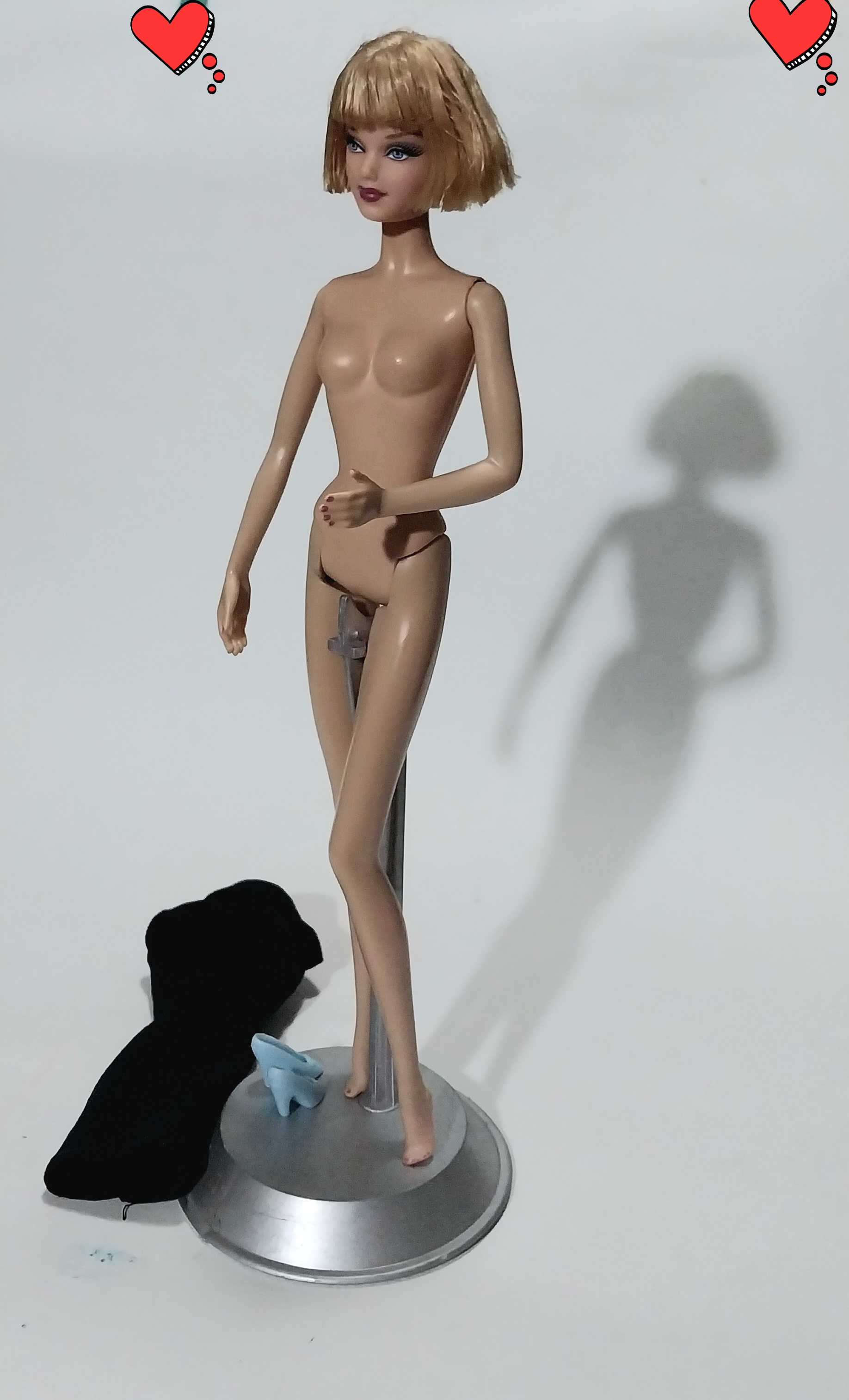 มีหลายภาพ,บาร์บี้เบสิค Barbie Basics Doll,Black Label ของแท้Mattel, รองเท้าไม่ได้มากับชุด,ไม่มีส่วนใดหลวม