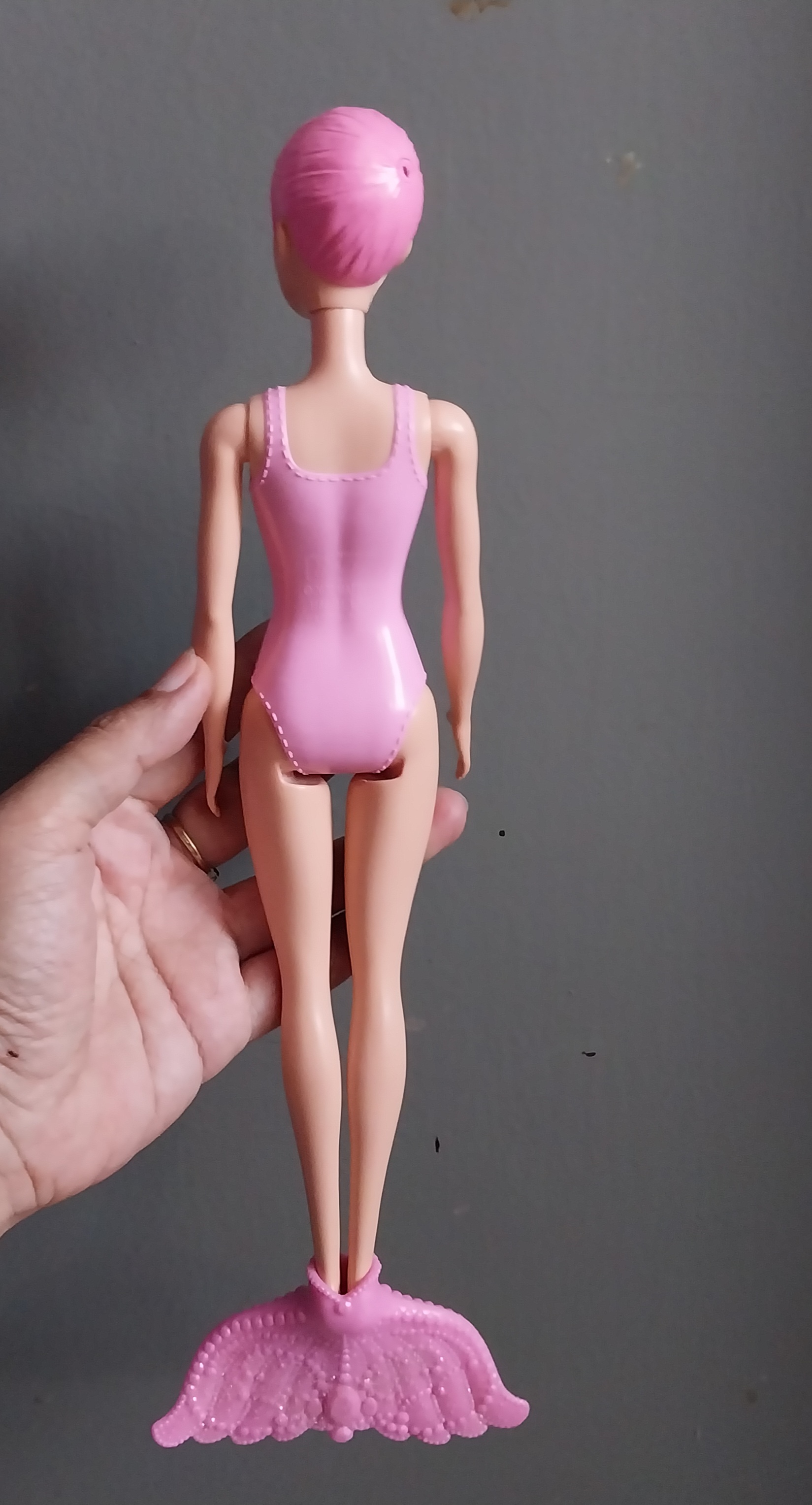 มีหลายภาพ ,**ไม่มีปอยผมหางม้าด้านหลัง ตุ๊กตาบาร์บี้รุ่นCoverandRevealนางเงือก ของแท้Barbie_Mattel2020