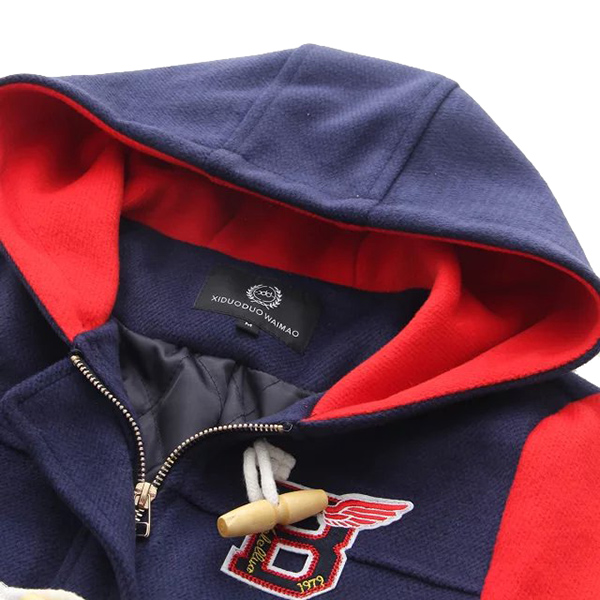 เสื้อโค้ทรุ่นหนากันหนาวติดลบ มีฮู้ด แต่งกระดุมเขี้ยว (11527LM)