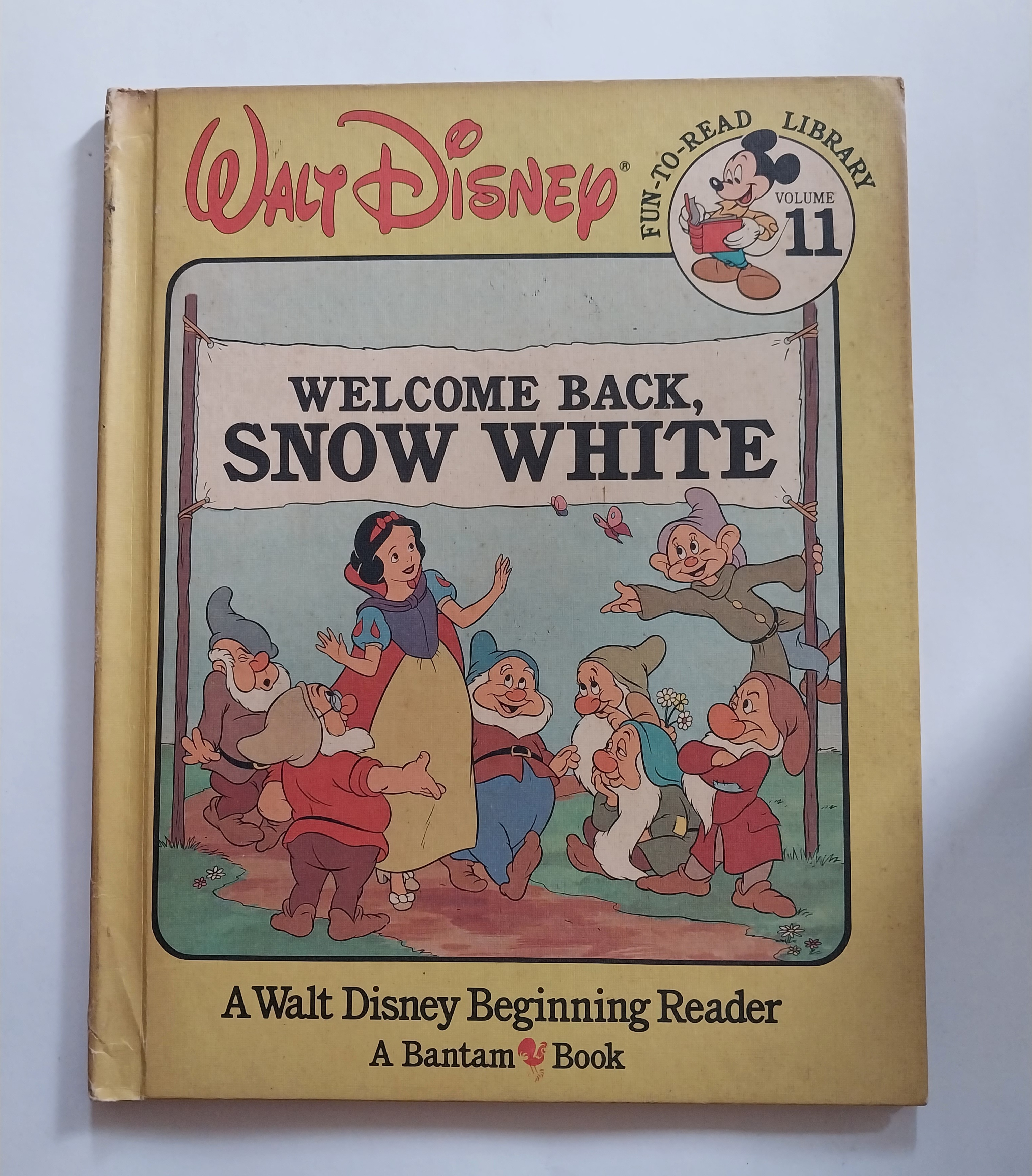 หนังสือนิทานเก่าจาก Walt's Disney ฉบับภาษาอังกฤษ สโนว์ไวท์, Welcome Back Snow White,A Walt Disney Beginning Reader ,A Bantam Book