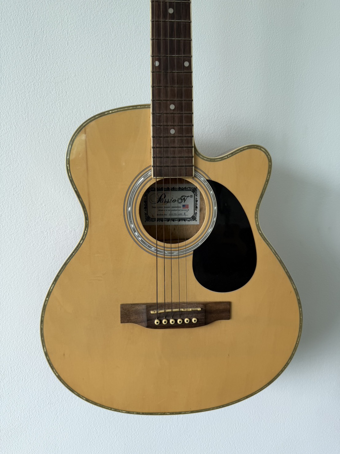 กีต้าร์โปร่ง Passion A009-PSslim40C