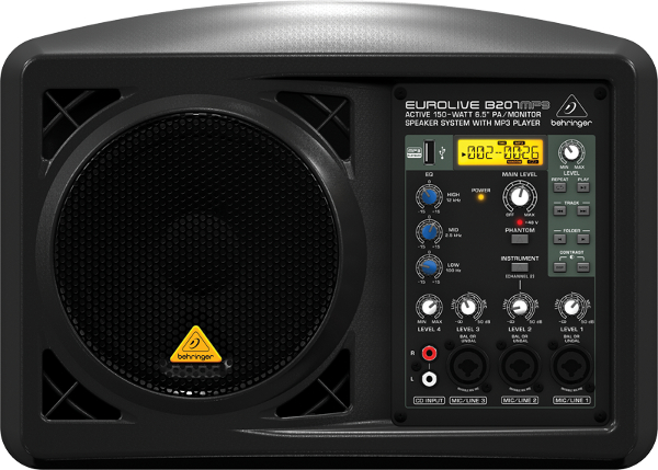 Behringer B-207MP3 Multi-purpose, 150-Watt, active speaker