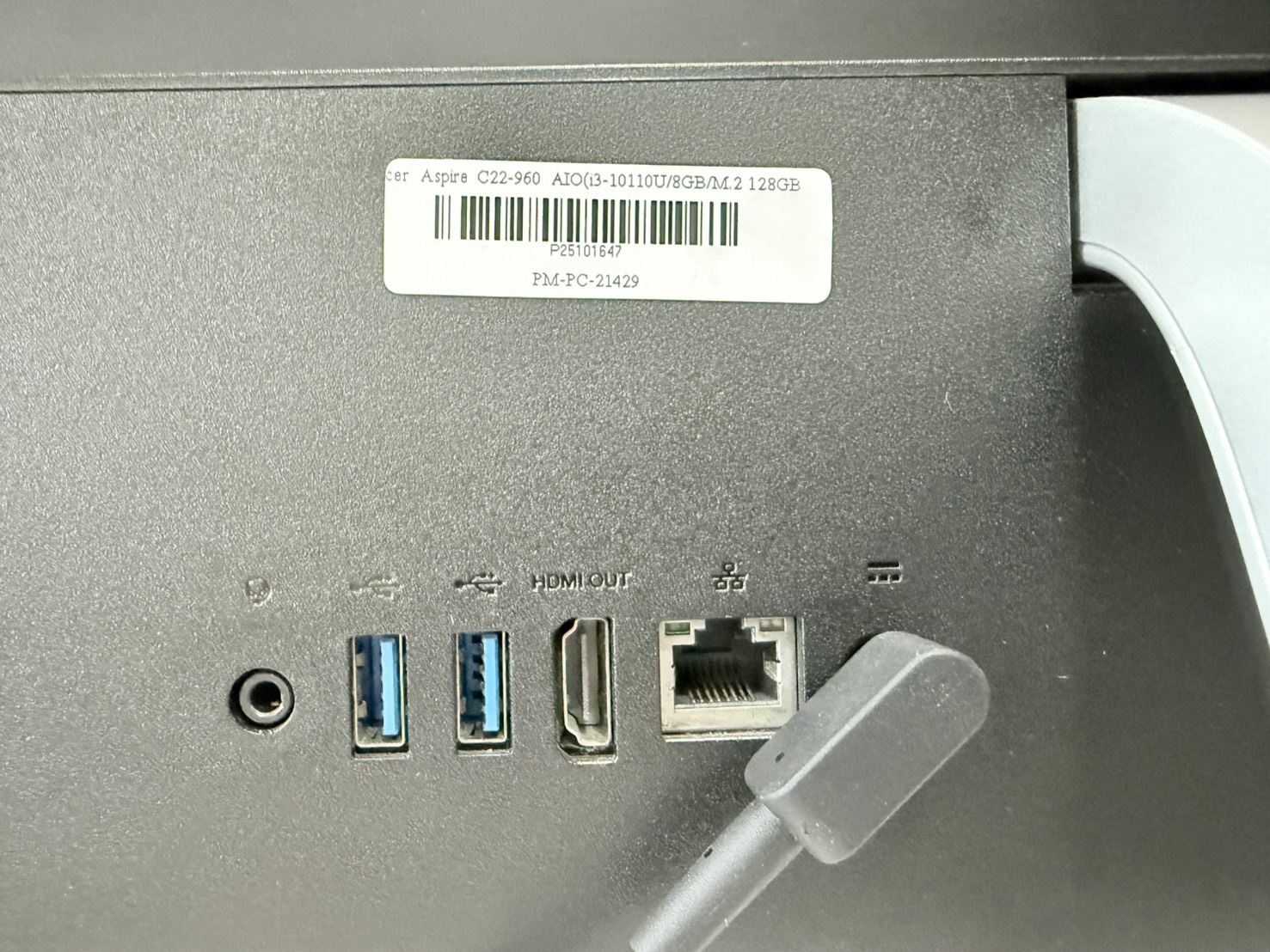 PC AIO Acer Aspire C22-960 AIO(i3-10110U/8GB/M.2 128GB/HDD 1TB)+Adapter